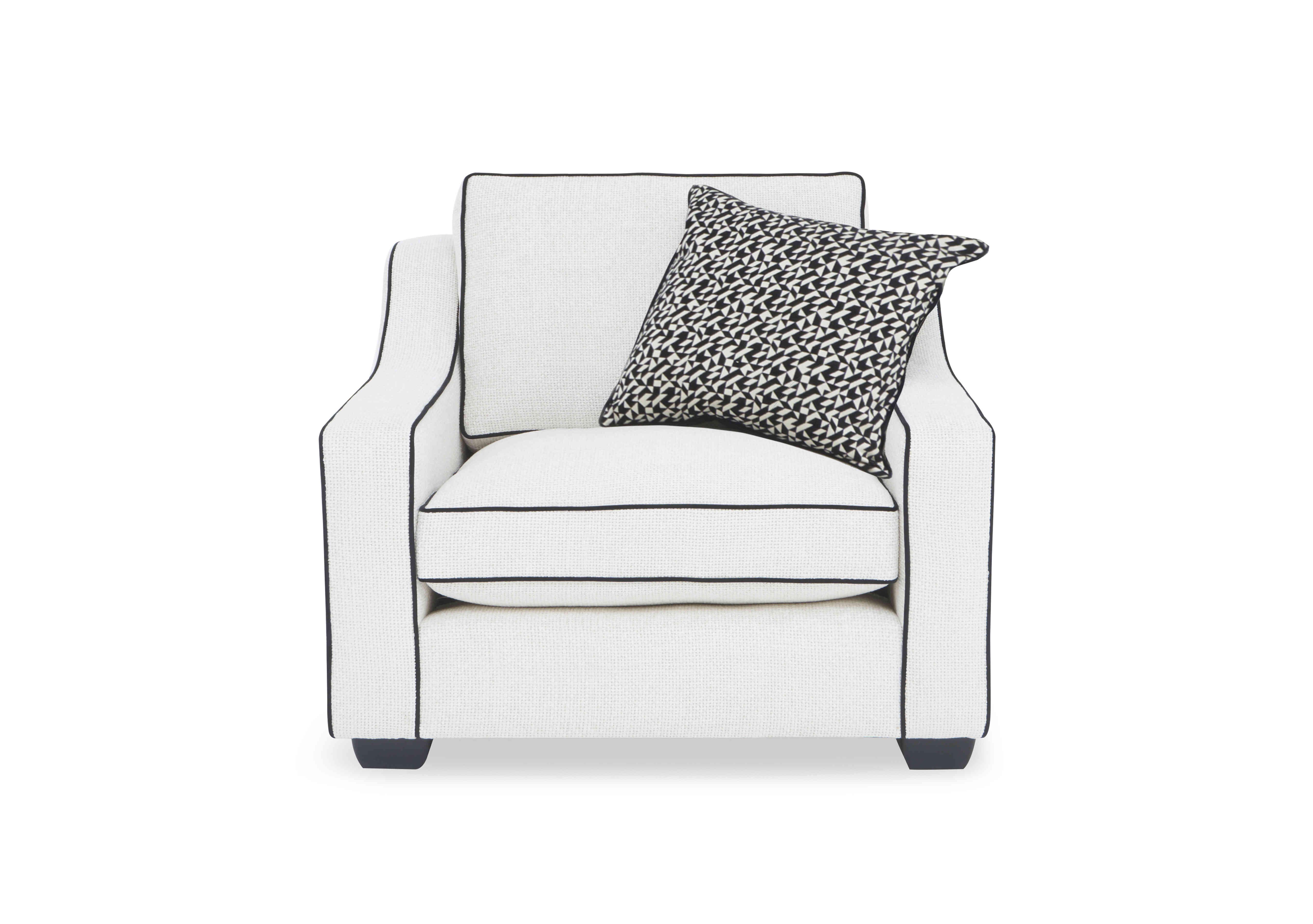 Celine Snuggler in Tuzzi Ivory Mchrome Scat Eb Cp on Furniture Village