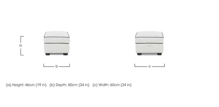 Celine Storage Footstool in  on Furniture Village