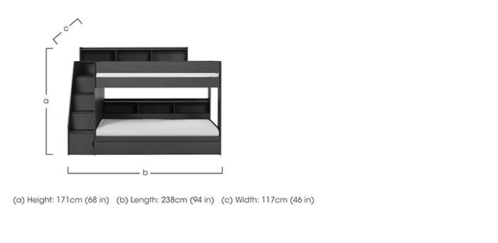 Astrid Staircase Bunk Bed in  on Furniture Village