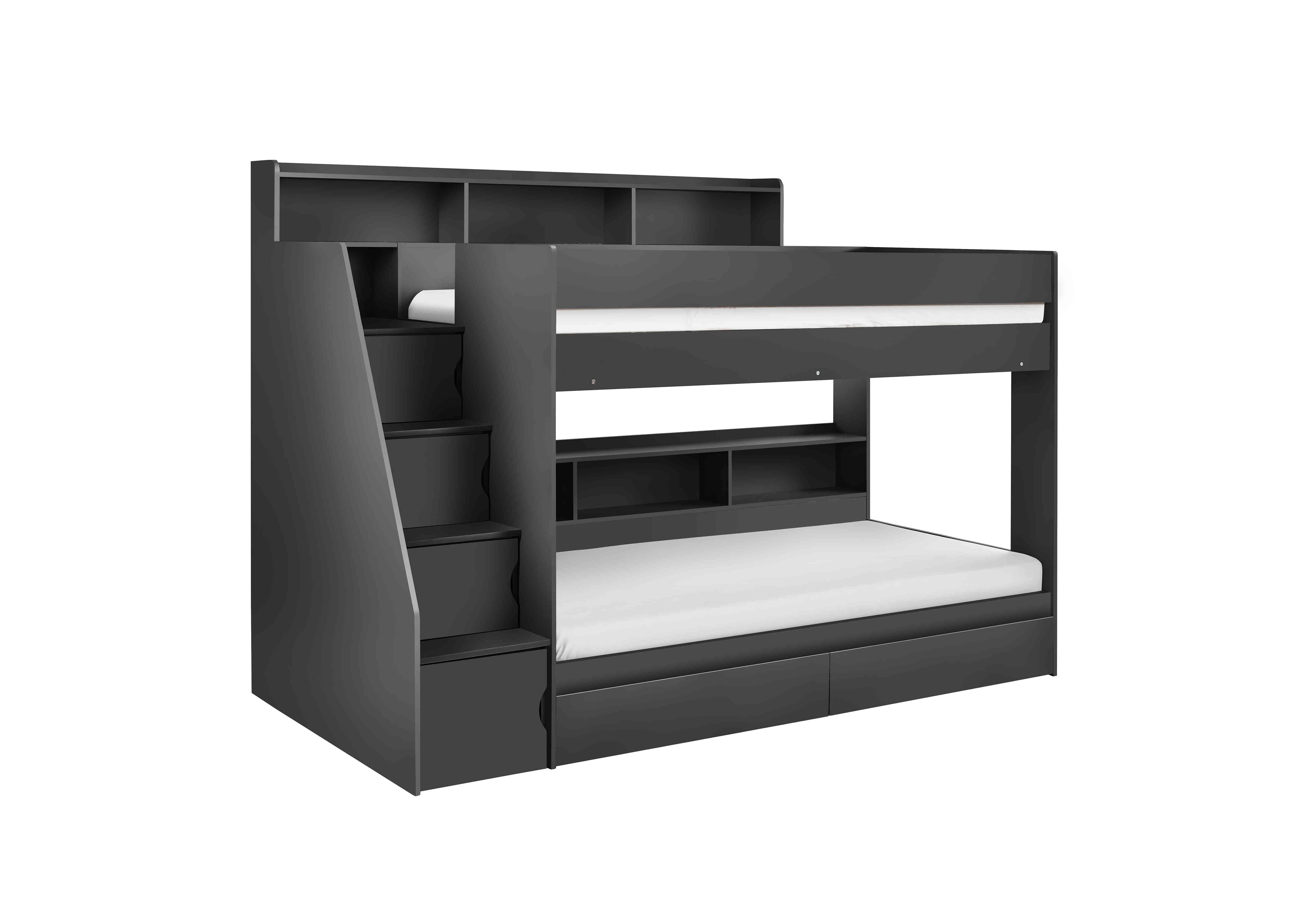 Astrid Staircase Bunk Bed in Anthracite on Furniture Village