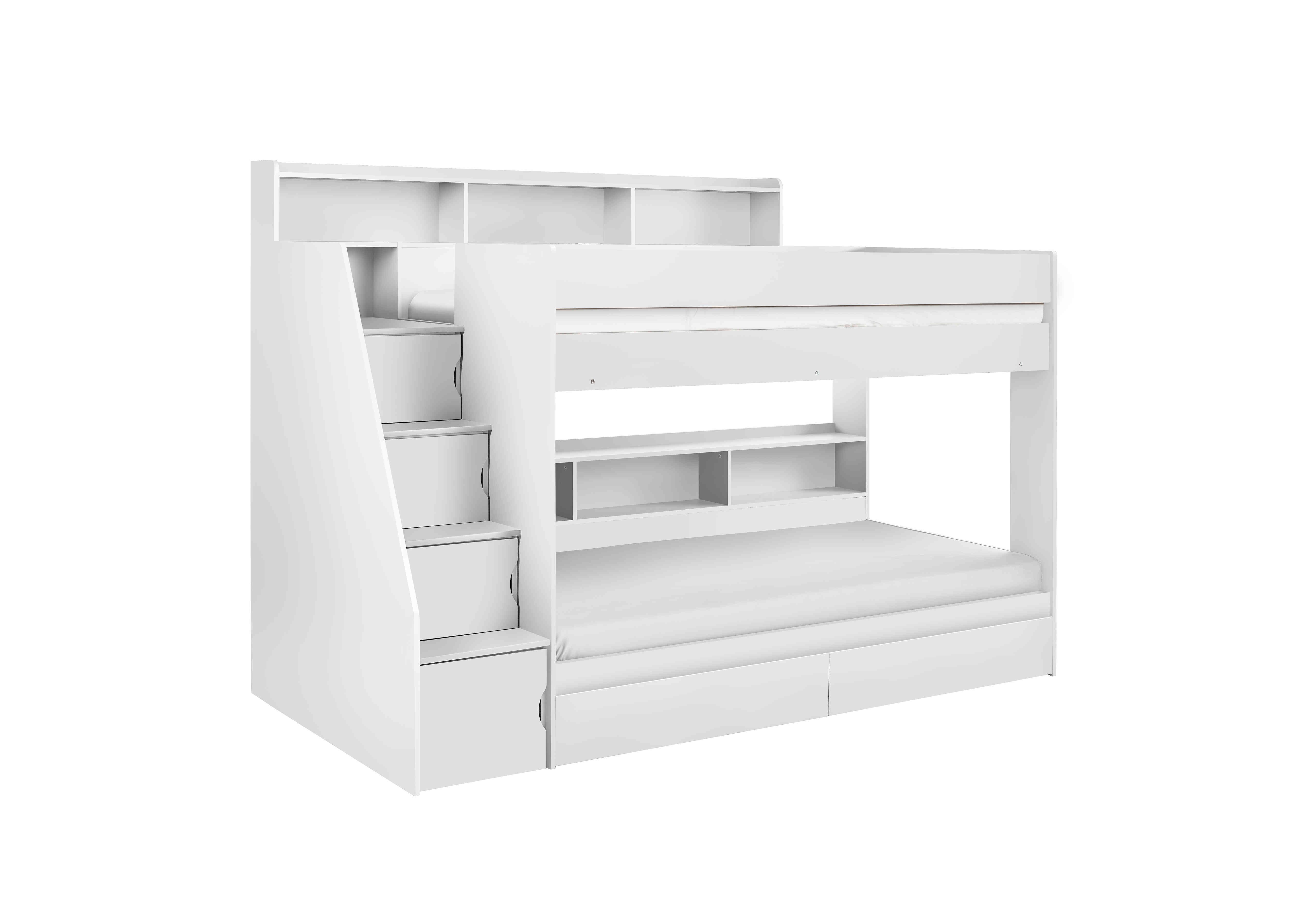 Astrid Staircase Bunk Bed in White on Furniture Village