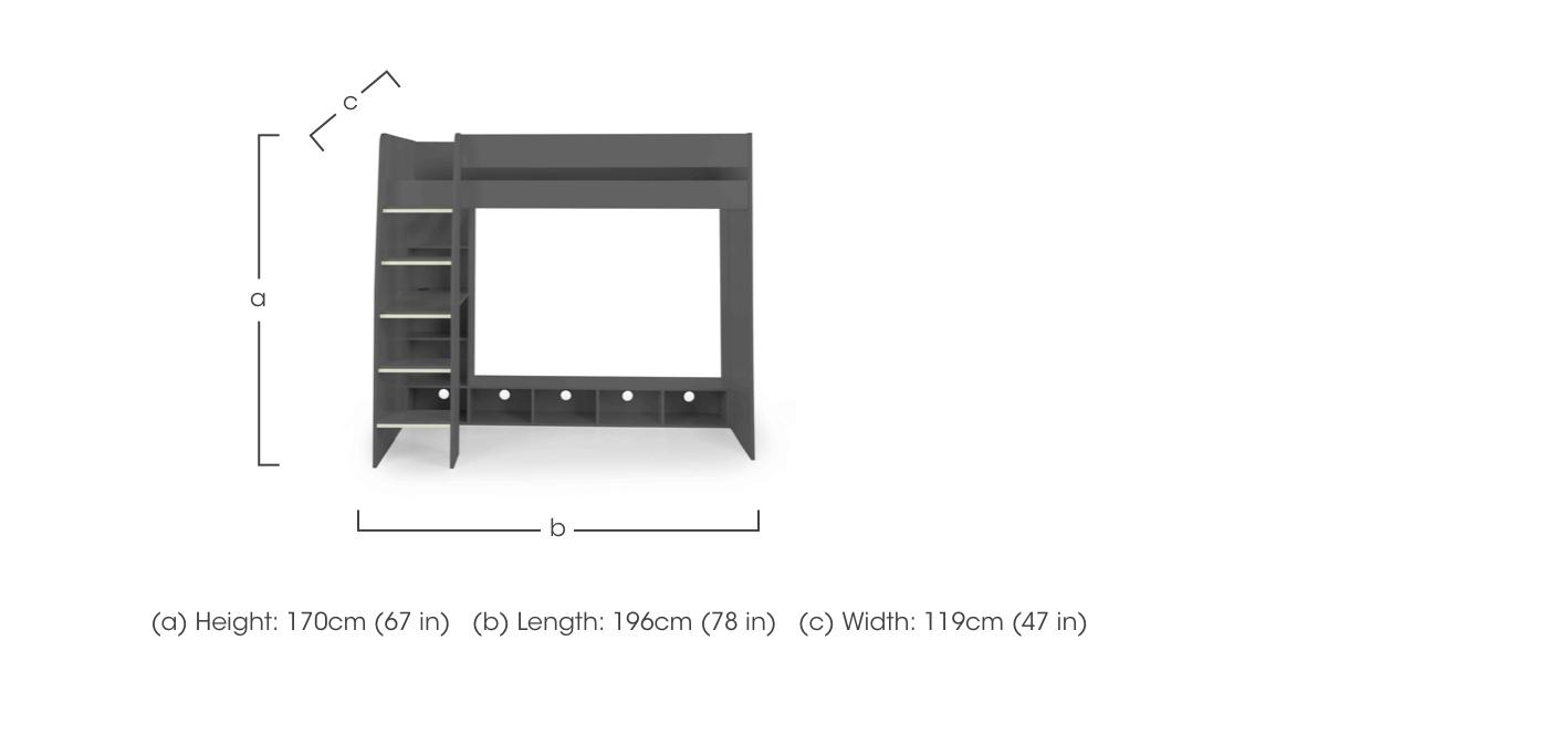 Clara Gaming Bed with Desk in  on Furniture Village