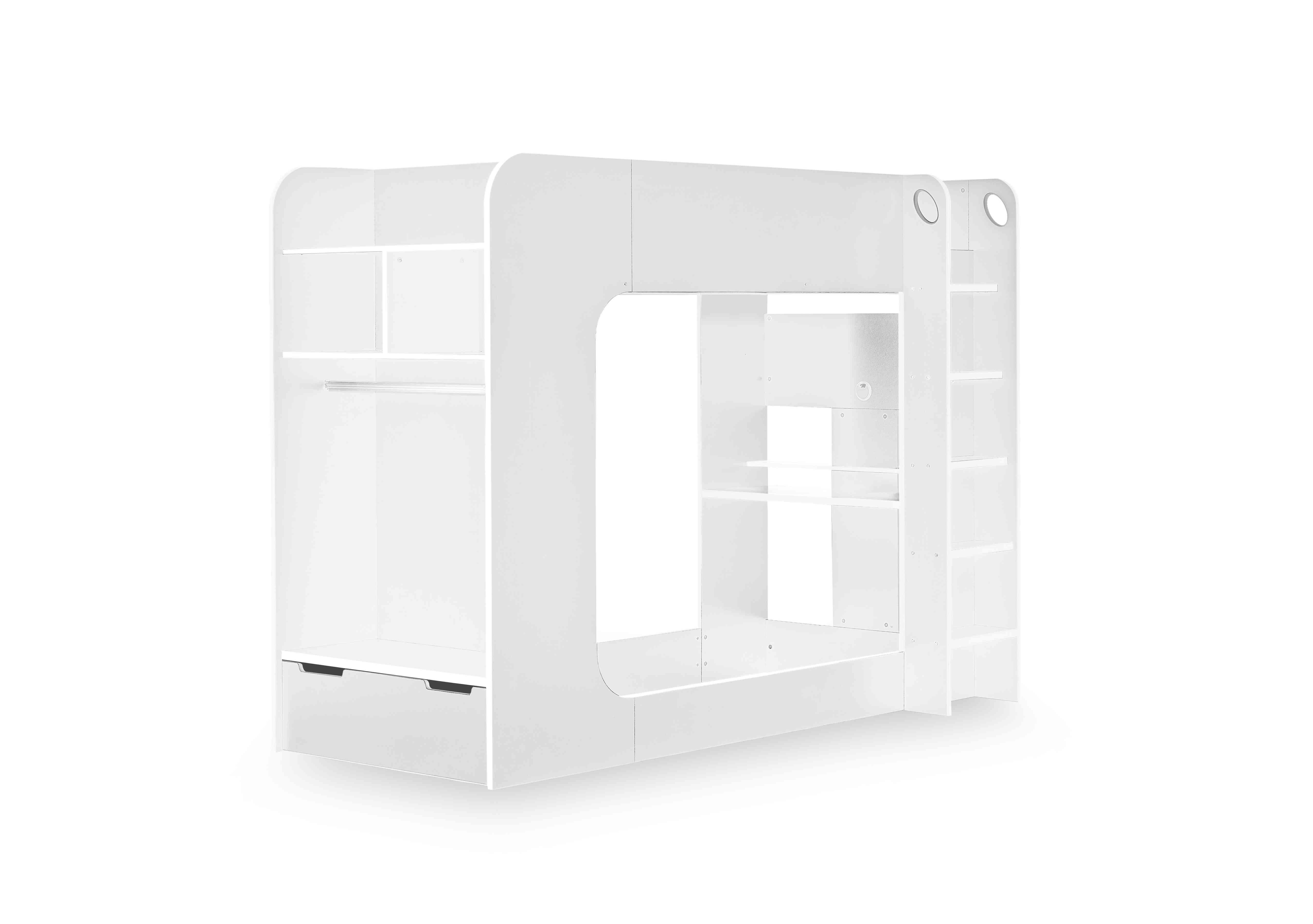 Kari Gaming Bunk Bed in White on Furniture Village