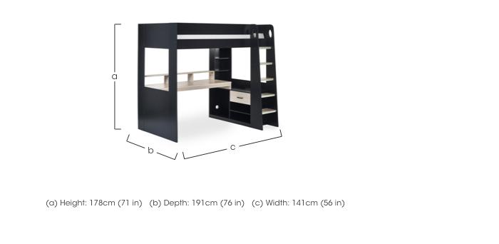 Nora Gaming High Sleeper in  on Furniture Village