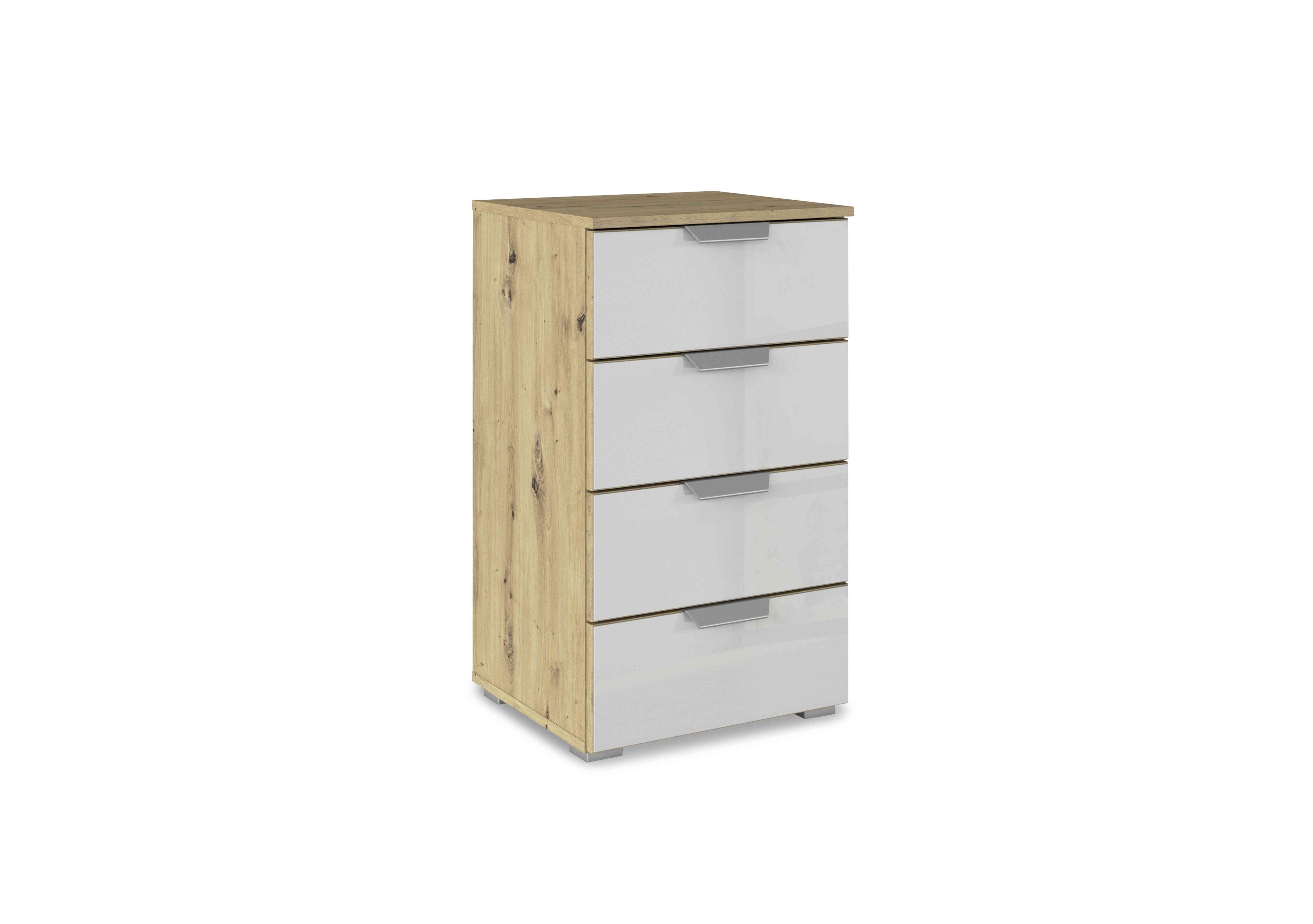 Freja 4 Drawer Glass Chest of Drawers in Ad81l Silk Grey Glass on Furniture Village