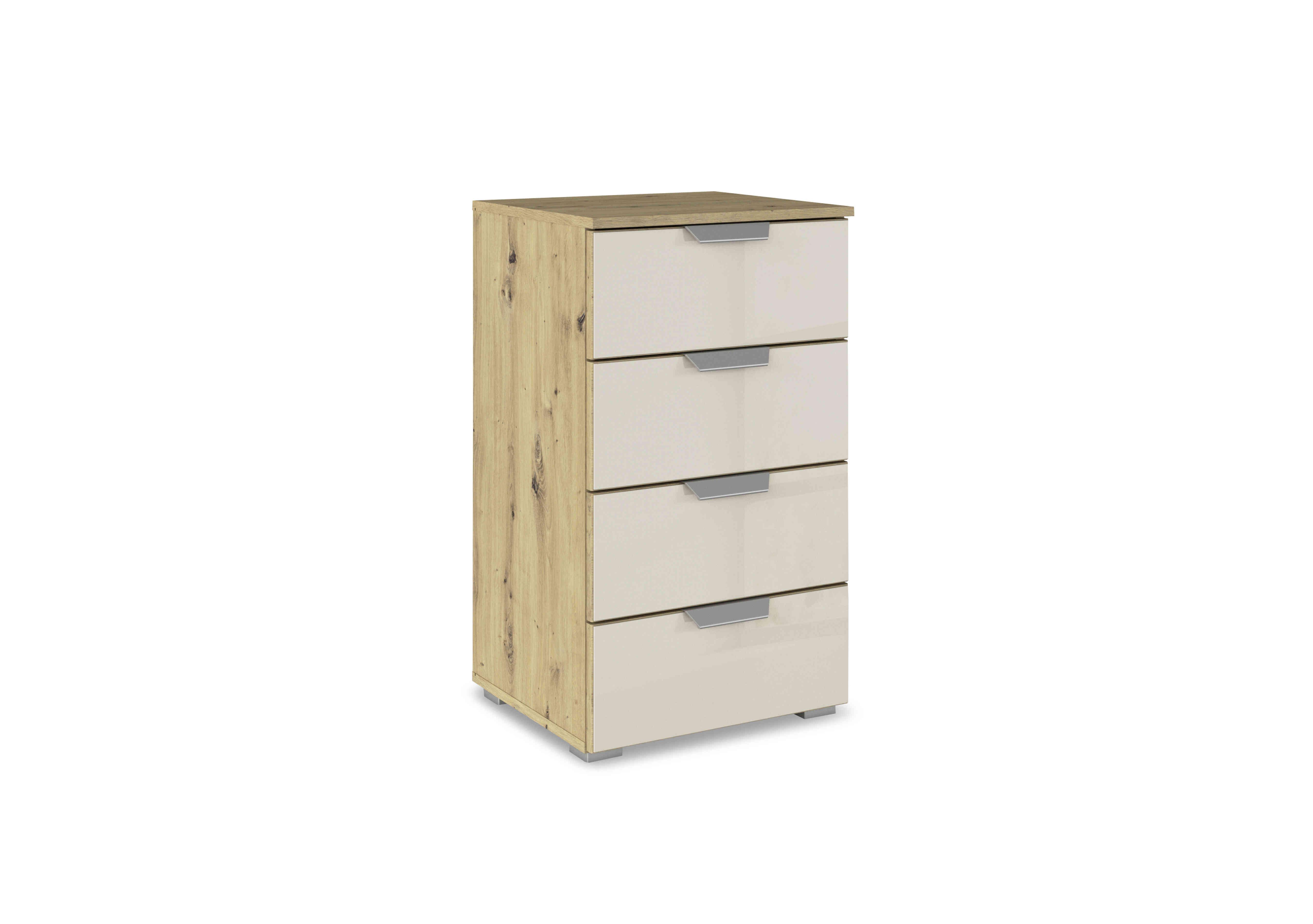 Freja 4 Drawer Glass Chest of Drawers in Ad83l Champagne Glass on Furniture Village