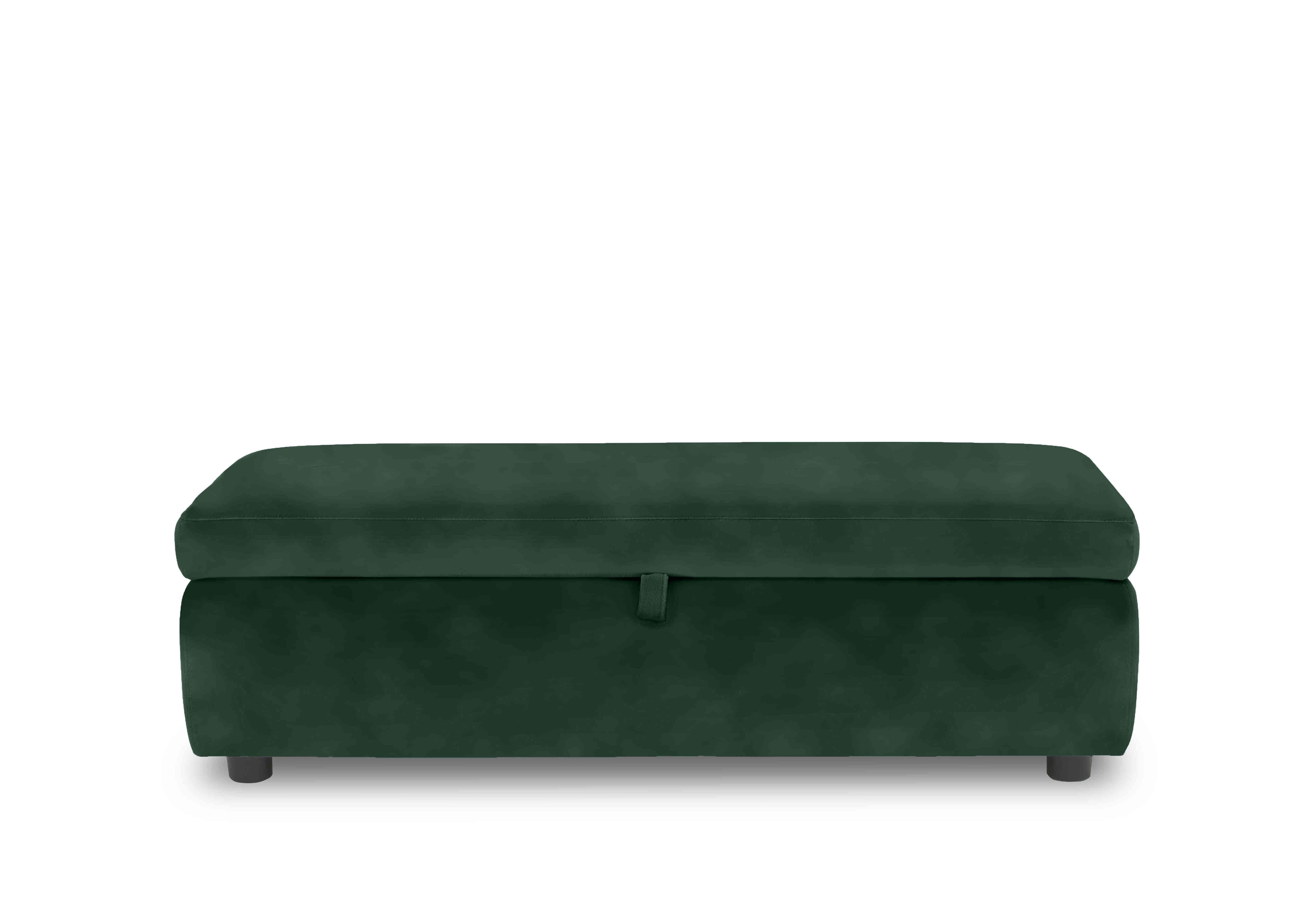 Stark 150cm Fabric Blanket Box in Fab-Meg-R37 Emerald Green on Furniture Village