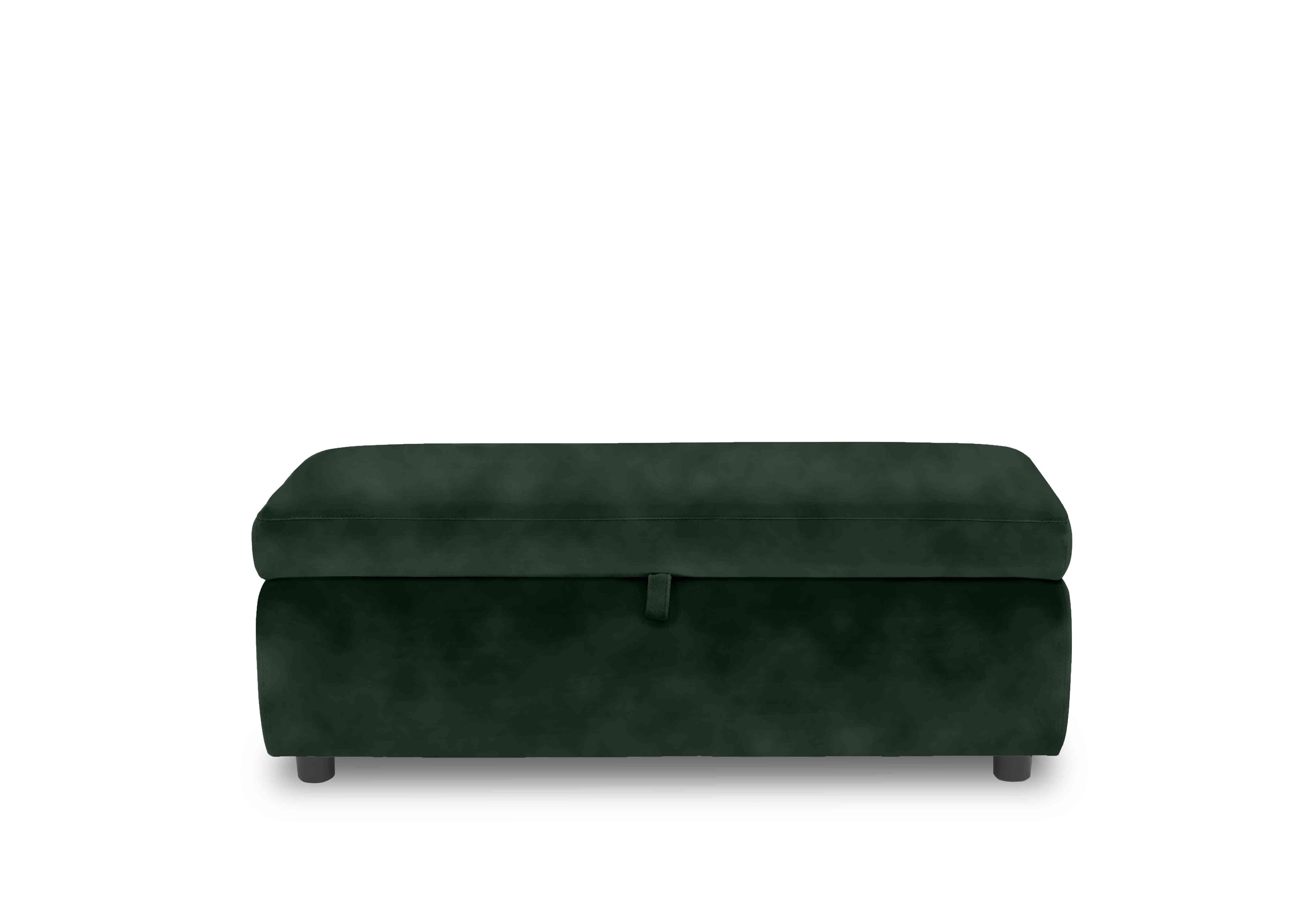 Stark 120cm Fabric Blanket Box in Sfa-Pey-R11 Dark Green on Furniture Village