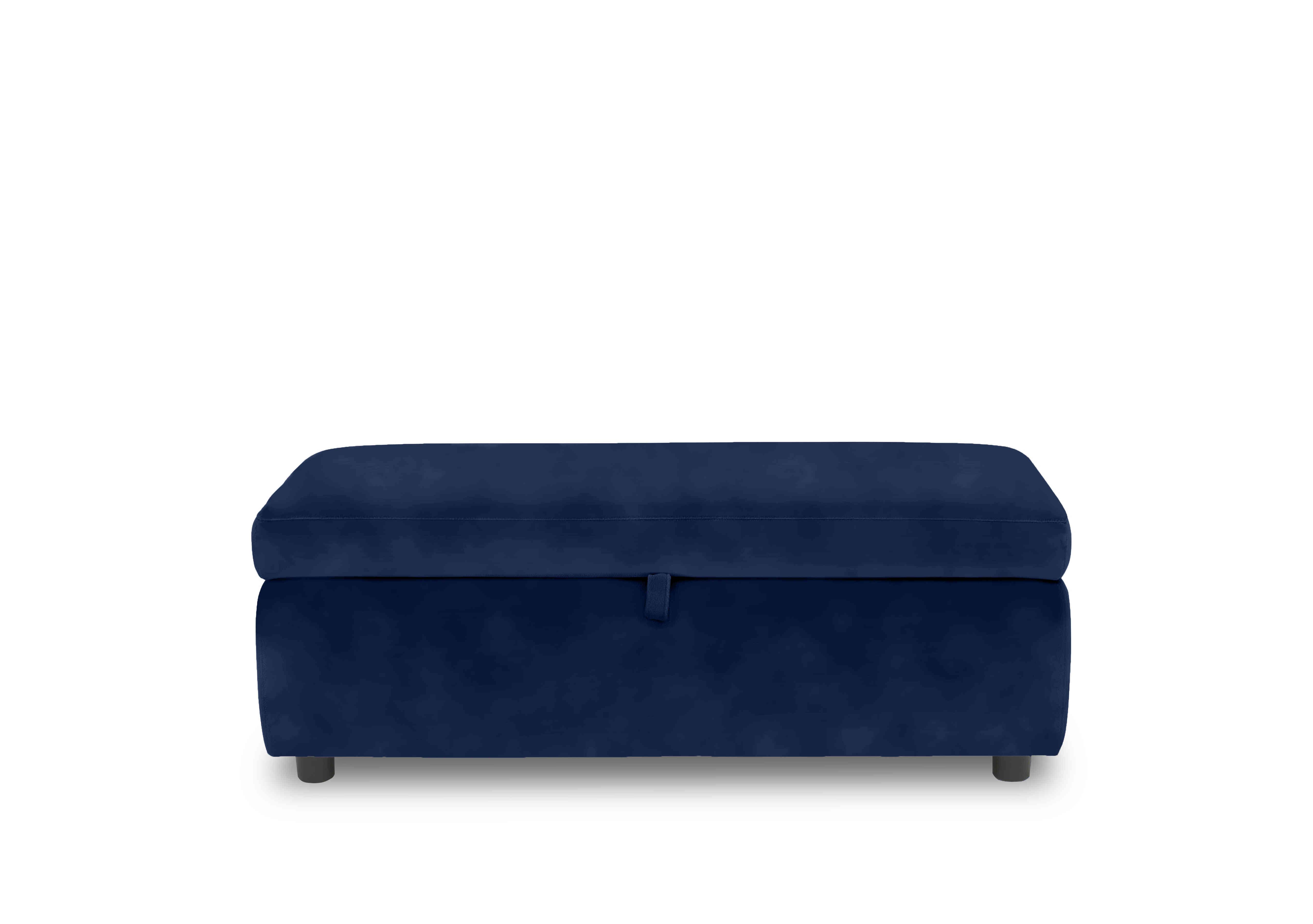 Tyrell 120cm Fabric Blanket Box in Fab-Meg-R28 Navy on Furniture Village
