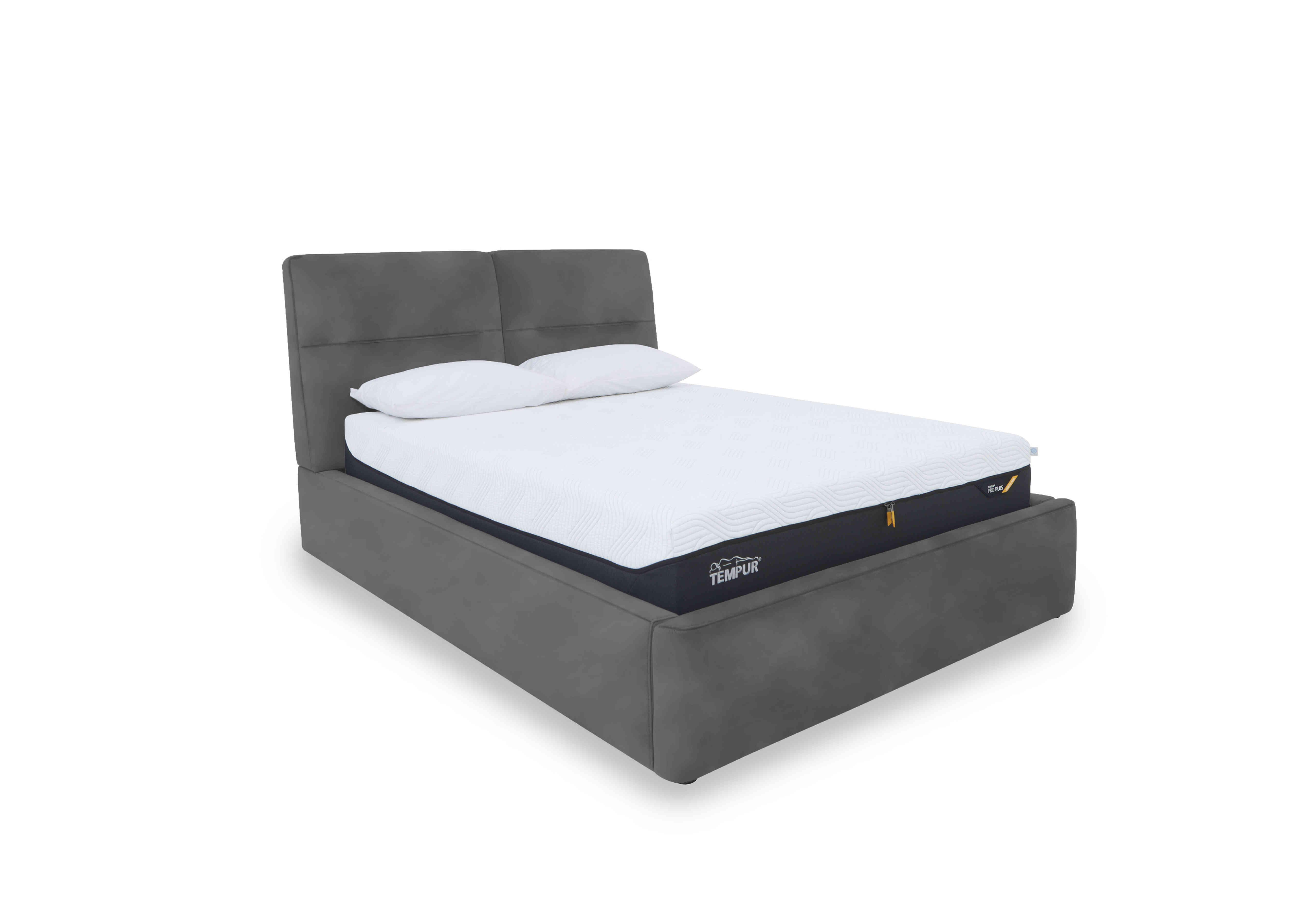 Stark Fabric Manual Ottoman Bed Frame in Bfa-Bey-R19 Graphite on Furniture Village