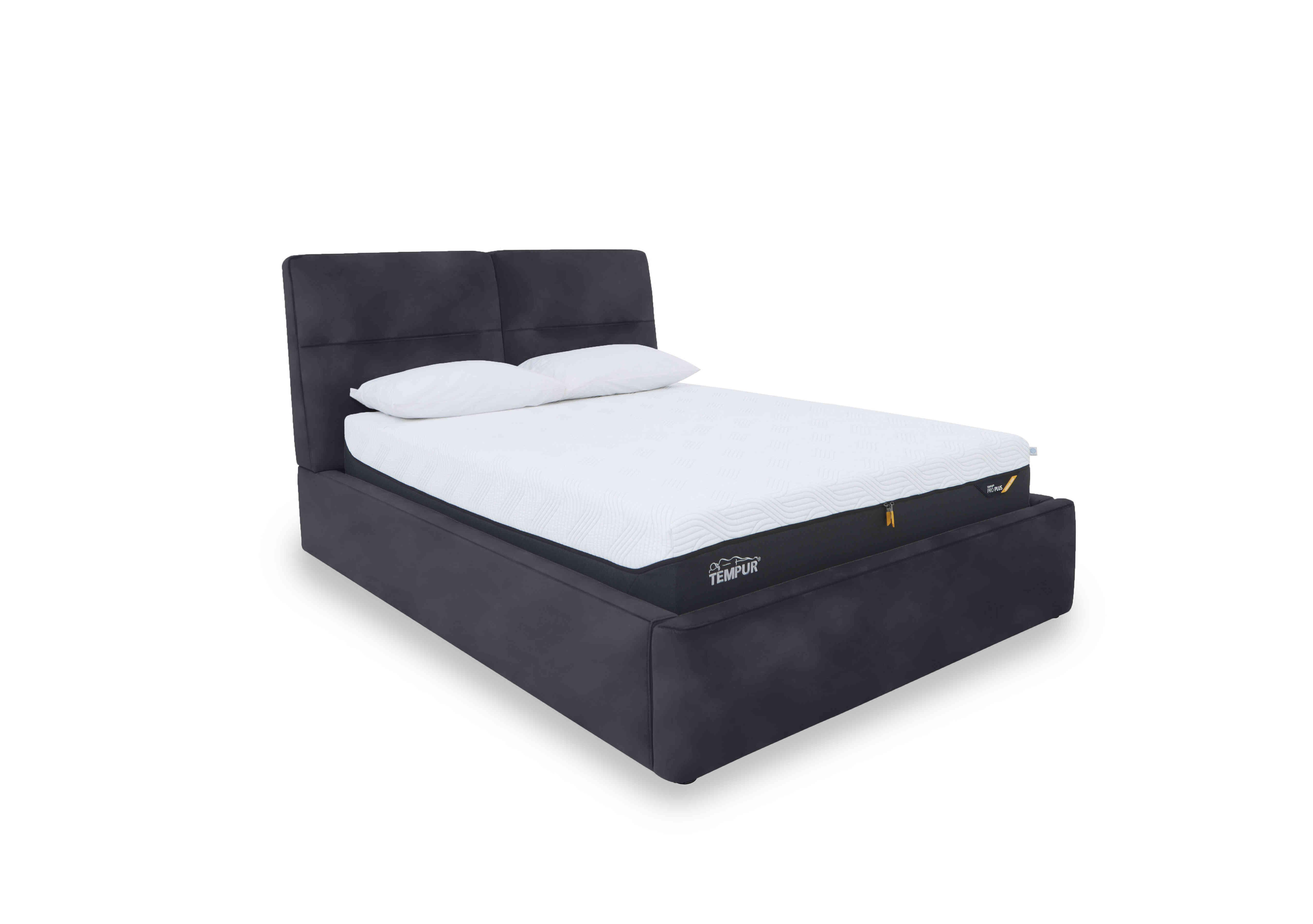Stark Fabric Manual Ottoman Bed Frame in Bfa-Bey-R23 Charcoal on Furniture Village