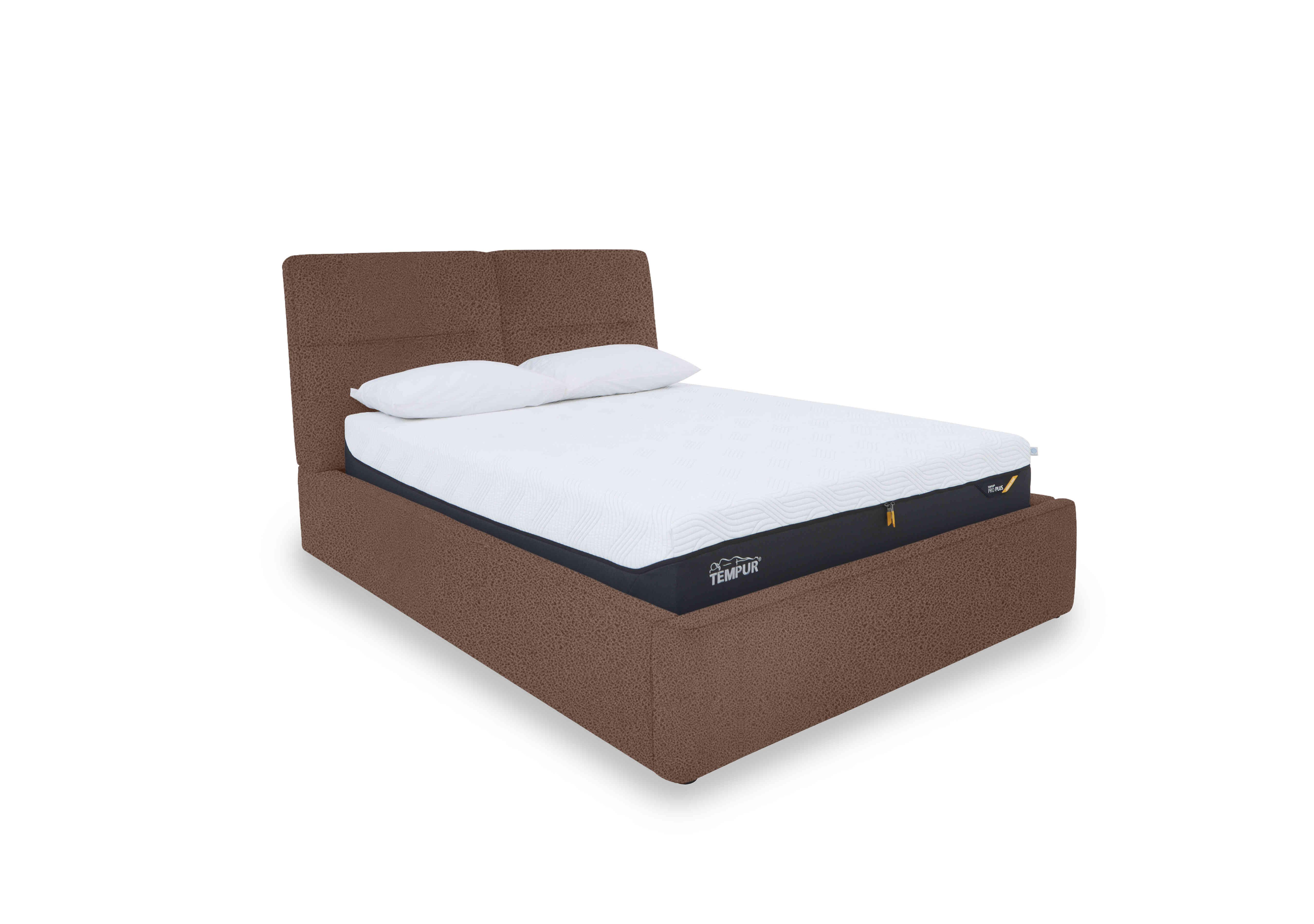 Stark Fabric Manual Ottoman Bed Frame in Bfa-Blj-R05 Hazelnut on Furniture Village