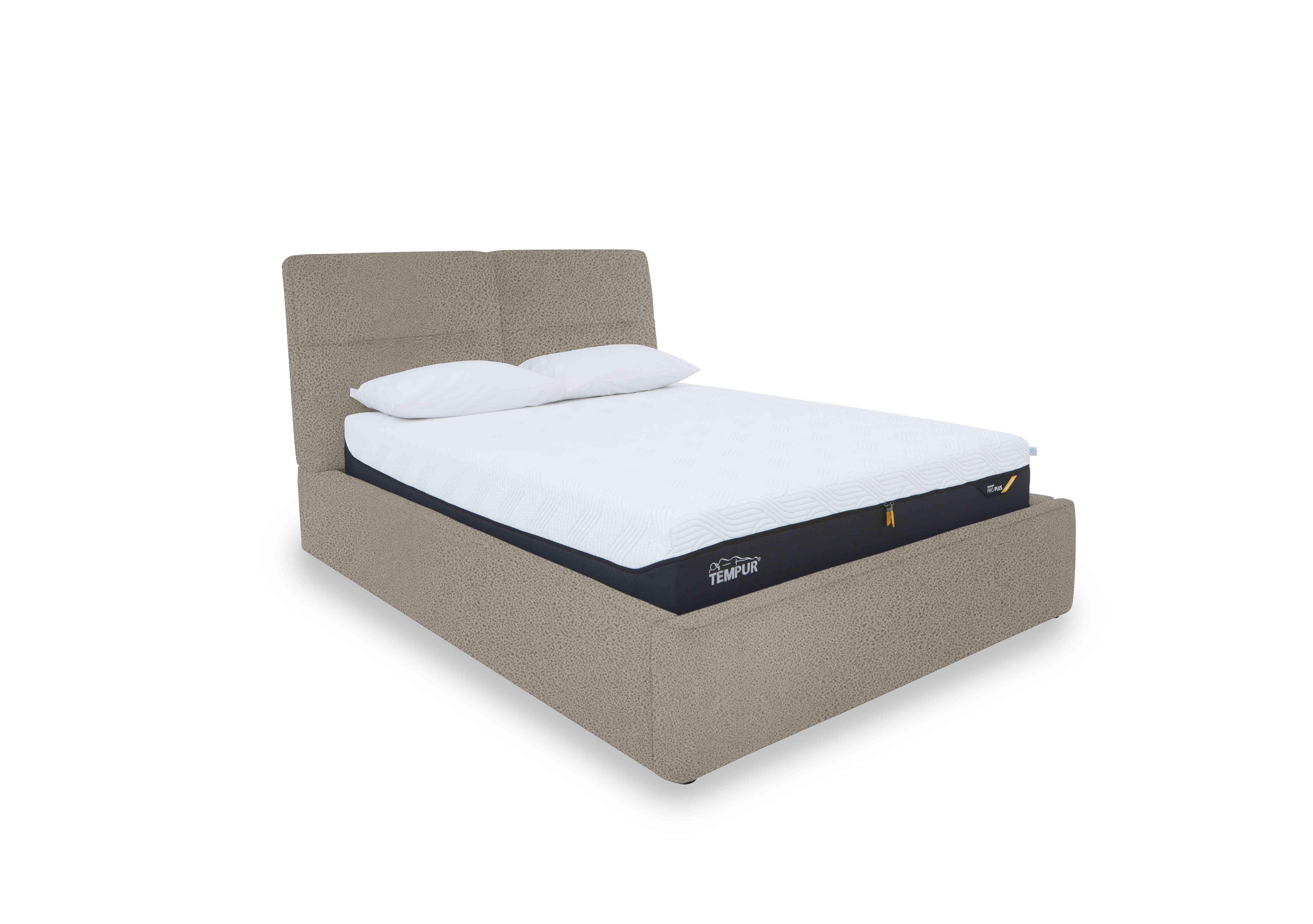 Stark Fabric Manual Ottoman Bed Frame in Bfa-Blj-R946 Silver on Furniture Village