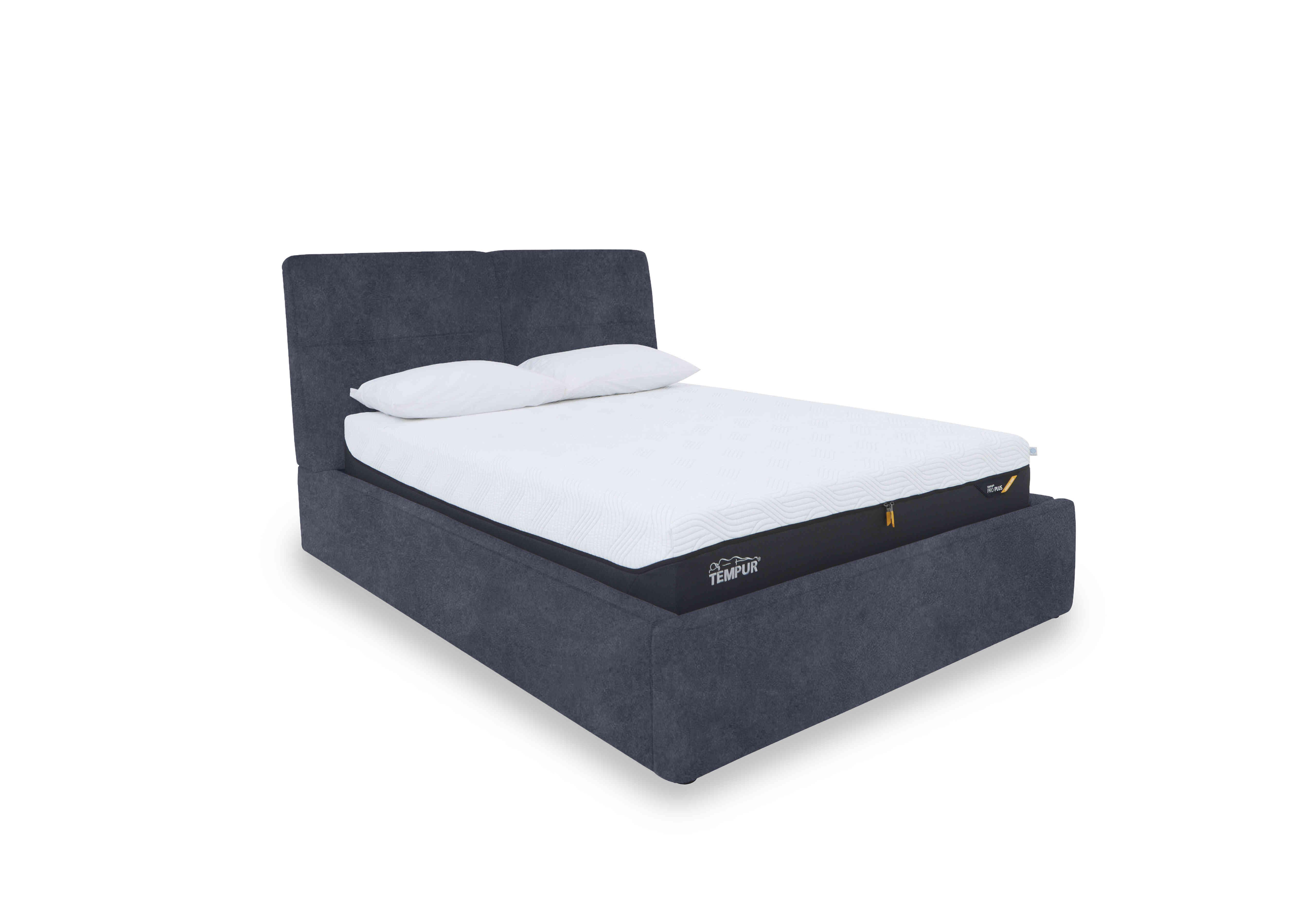 Stark Fabric Manual Ottoman Bed Frame in Bfa-Ori-R23 Blue on Furniture Village