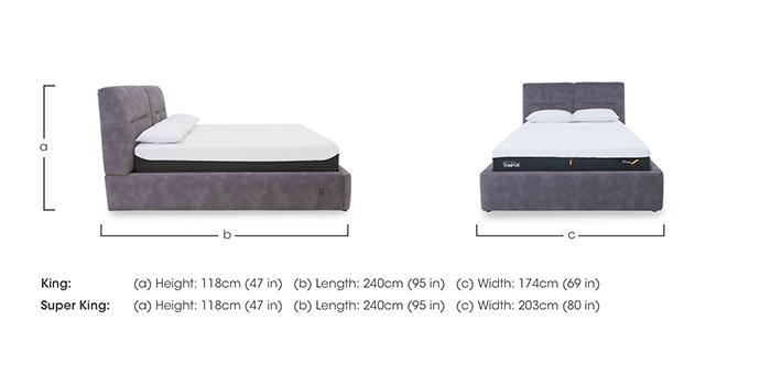 Stark Fabric Electric Ottoman Bed Frame in  on Furniture Village