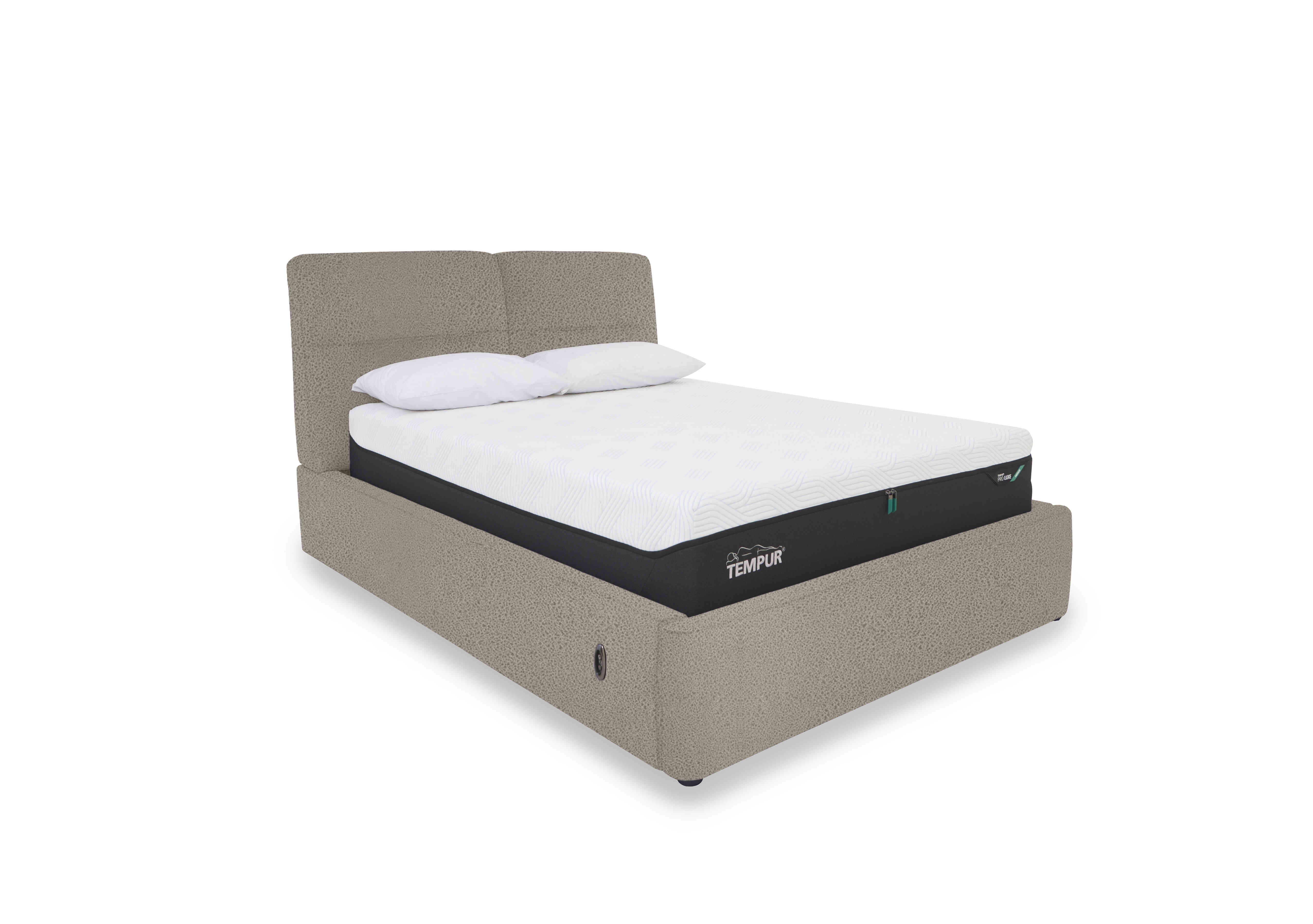 Stark Fabric Electric Ottoman Bed Frame in Bfa-Blj-R946 Silver on Furniture Village