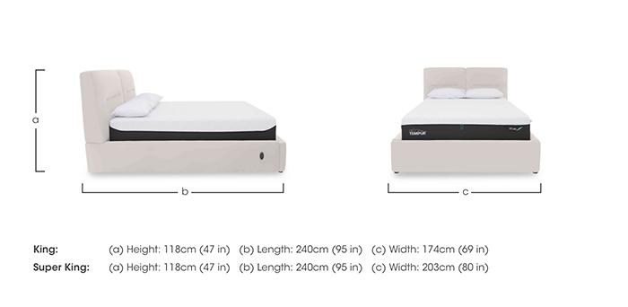 Stark Leather Electric Ottoman Bed Frame in  on Furniture Village