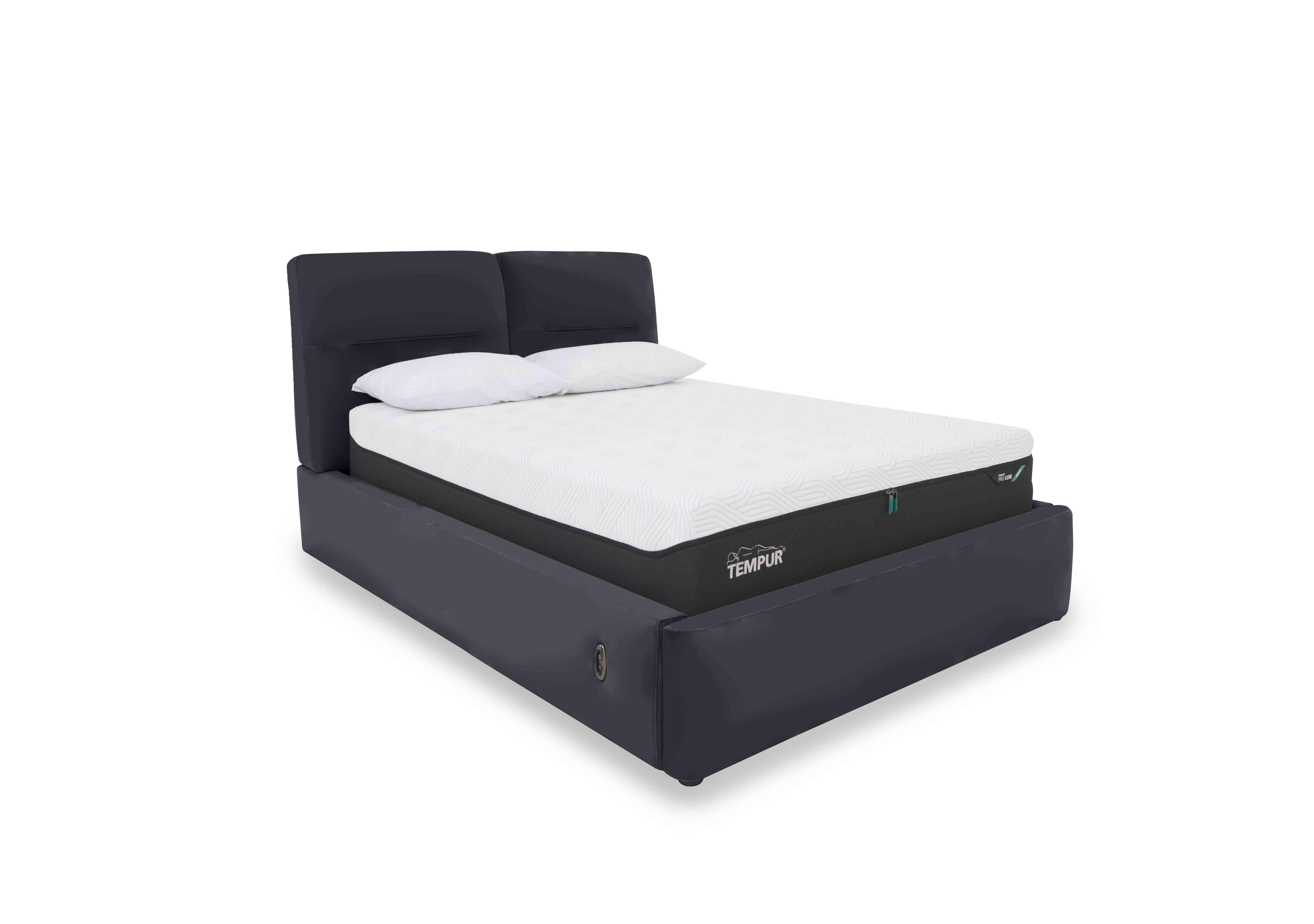Stark Leather Electric Ottoman Bed Frame in Hw-887c Black on Furniture Village