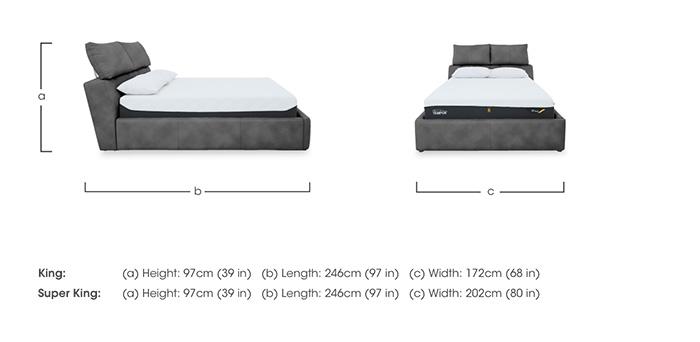 Tyrell Fabric Manual Ottoman Bed Frame in  on Furniture Village