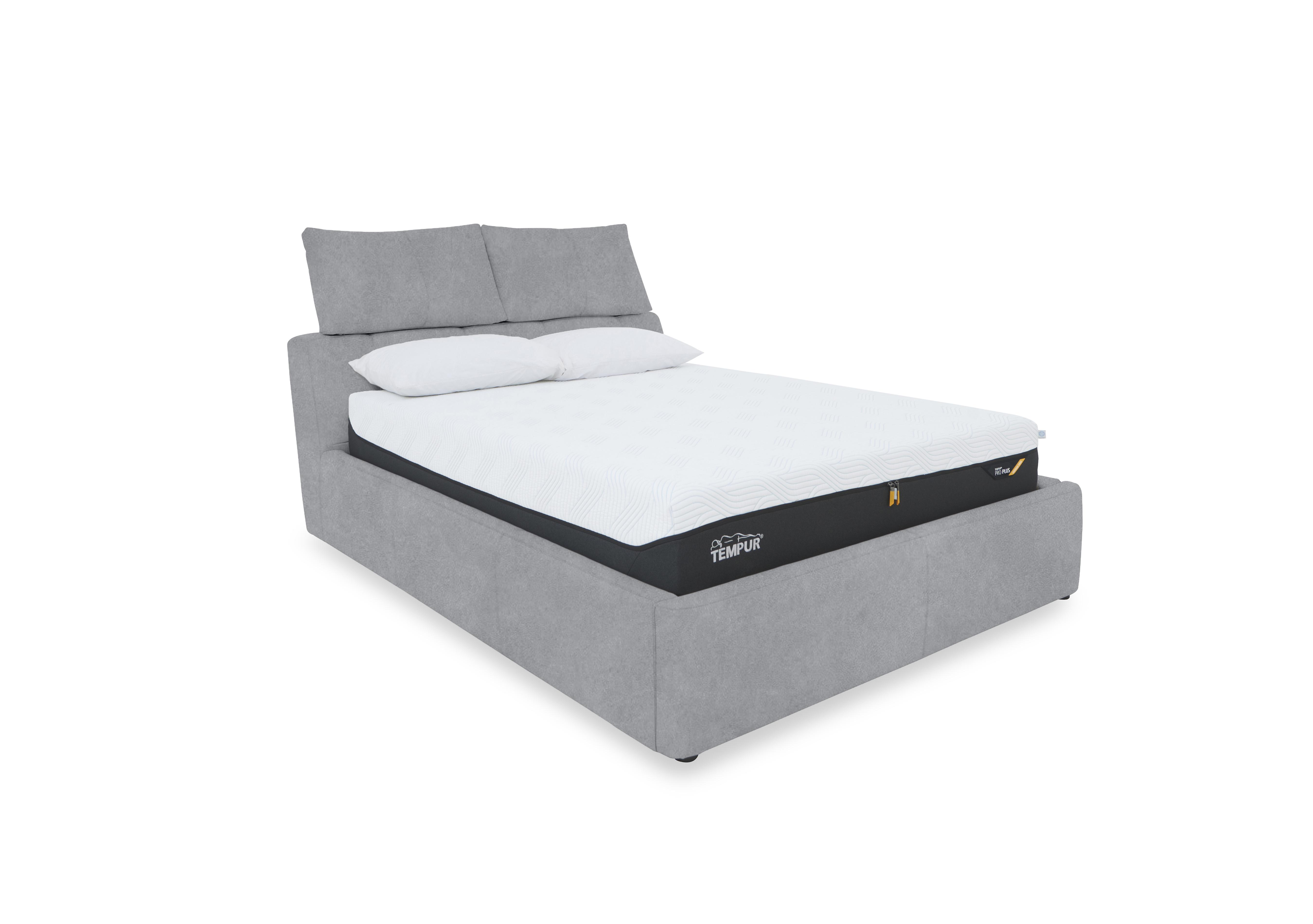 Tyrell Fabric Manual Ottoman Bed Frame in Bfa-Ori-R07 Bluish Grey on Furniture Village