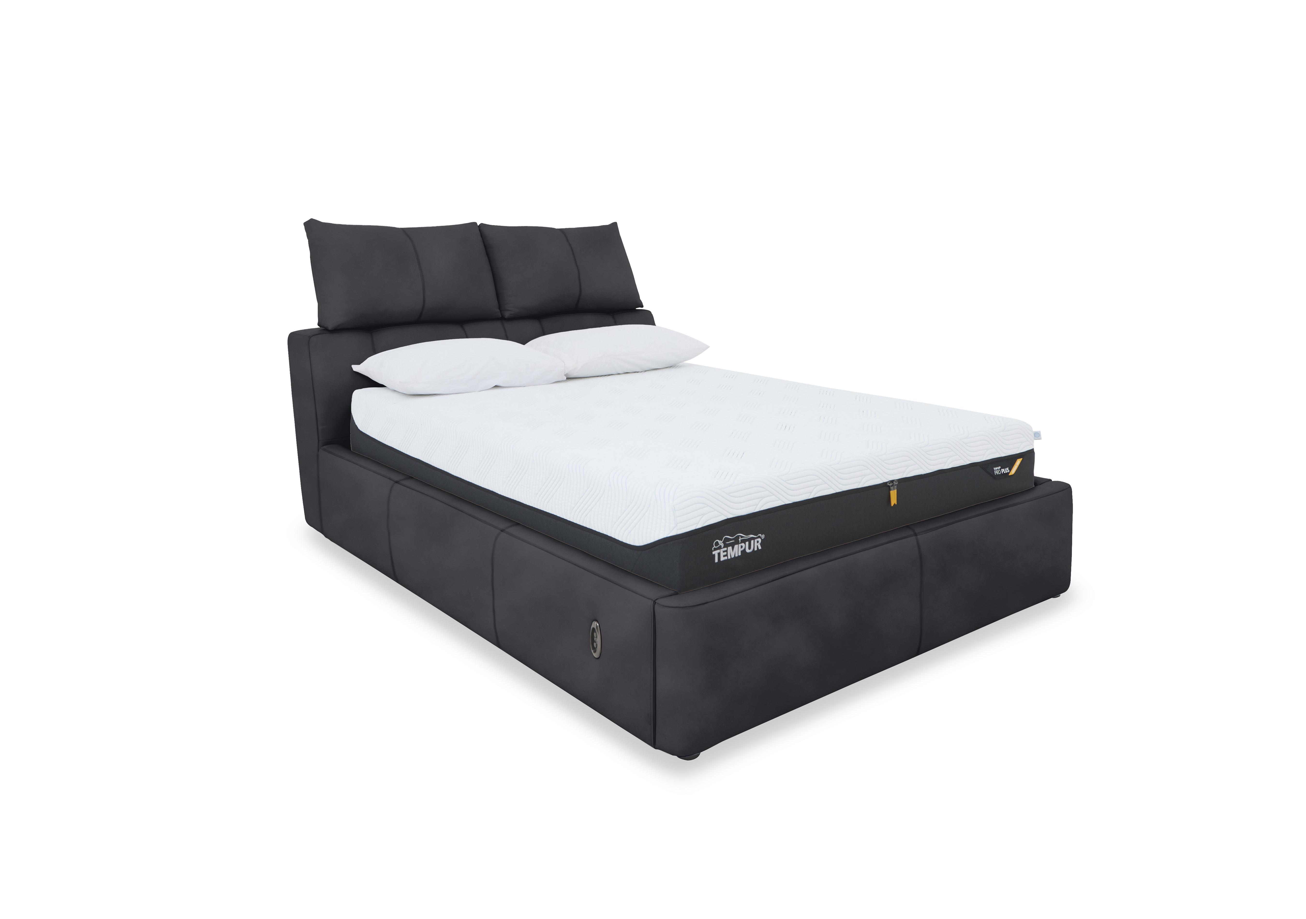 Tyrell Fabric Electric Ottoman Bed Frame in Bfa-Bey-R23 Charcoal on Furniture Village