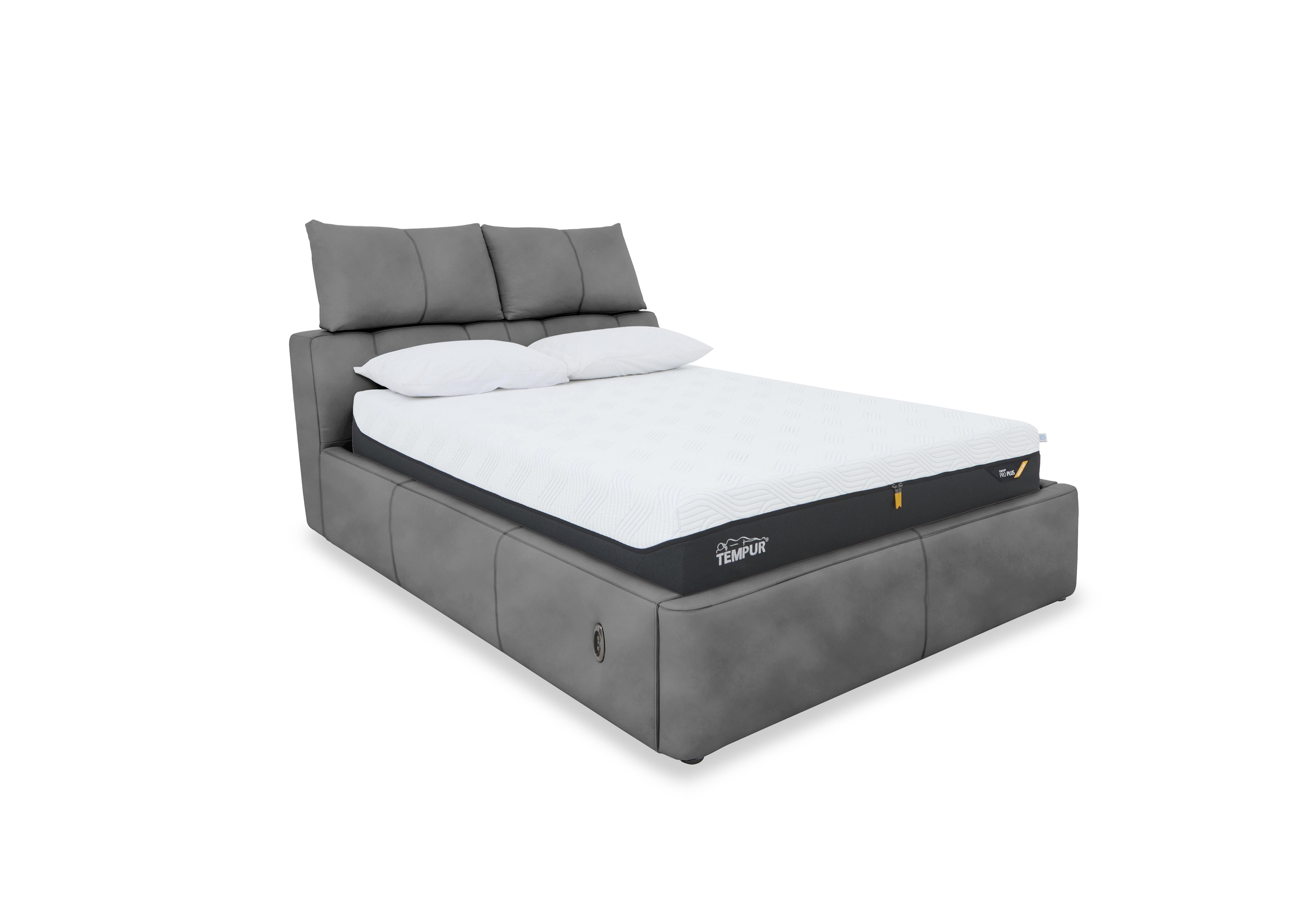 Tyrell Fabric Electric Ottoman Bed Frame in Sfa-Pey-R09 Dove on Furniture Village