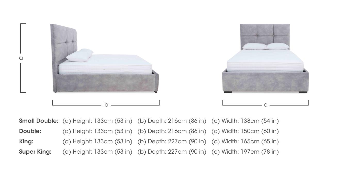 Rubix Electric Ottoman Bed Frame in  on Furniture Village