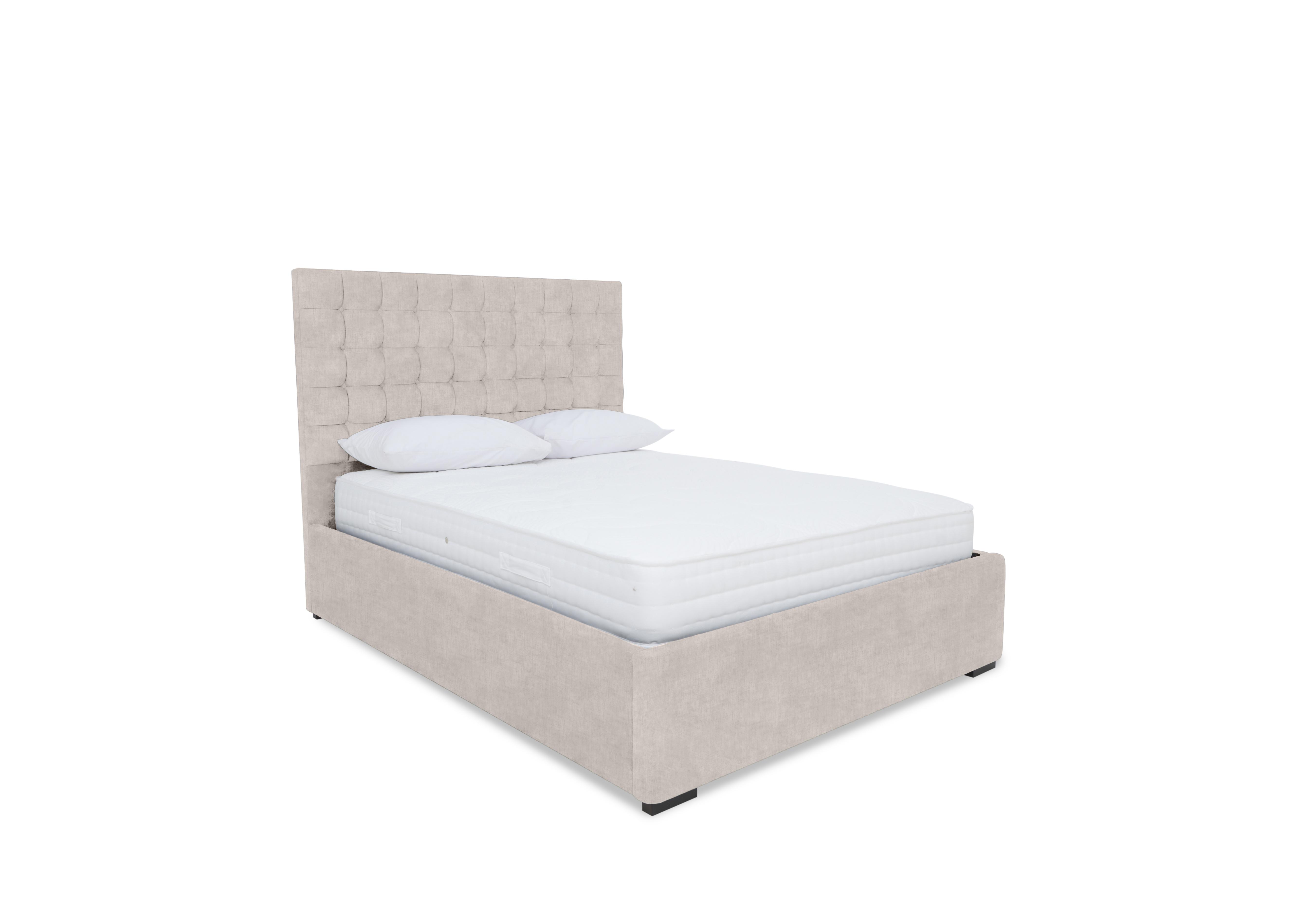 Dice Electric Ottoman Bed Frame in Lace Ivory on Furniture Village
