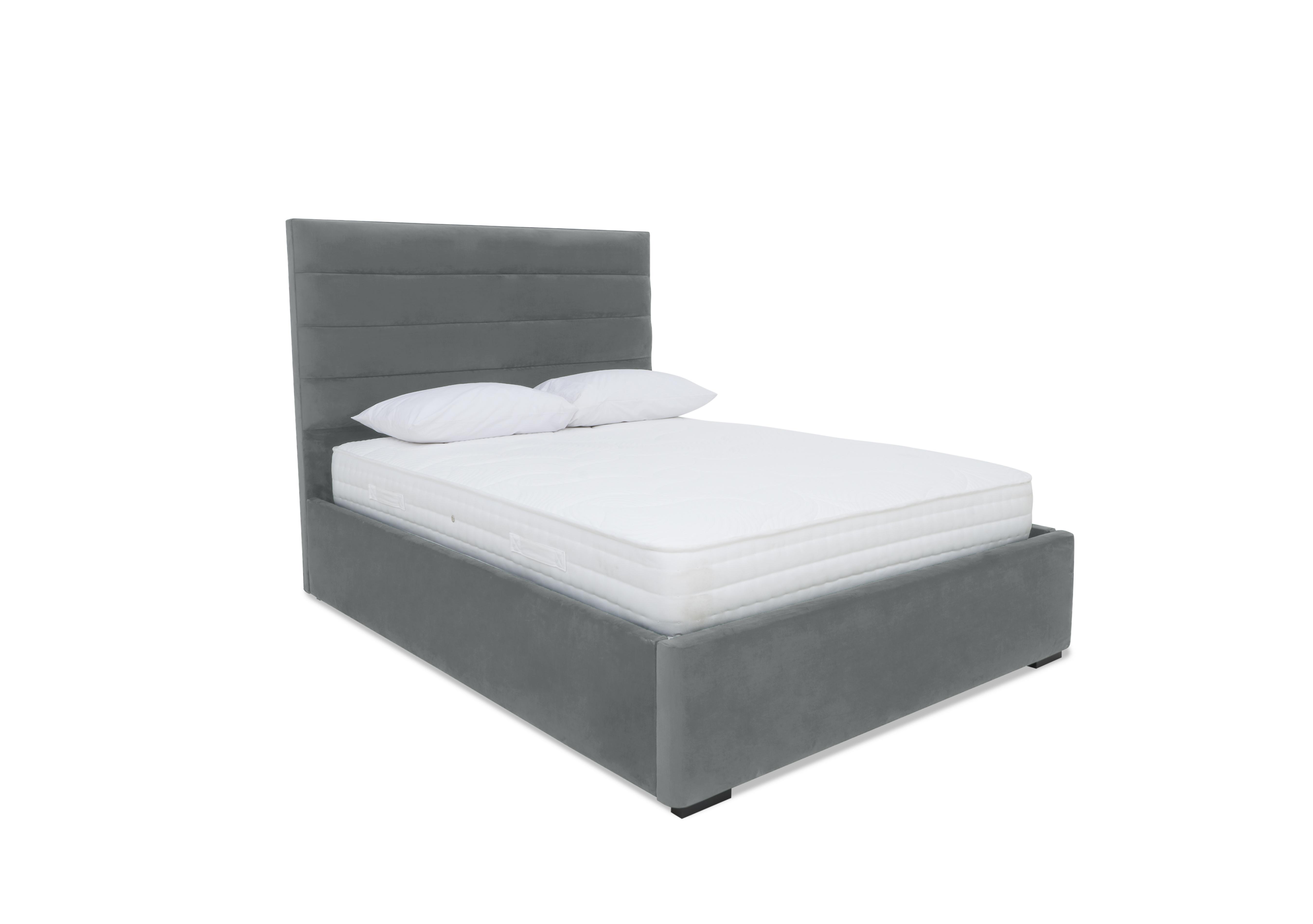 Horizon Electric Ottoman Bed Frame in Plush Arctic Grey on Furniture Village