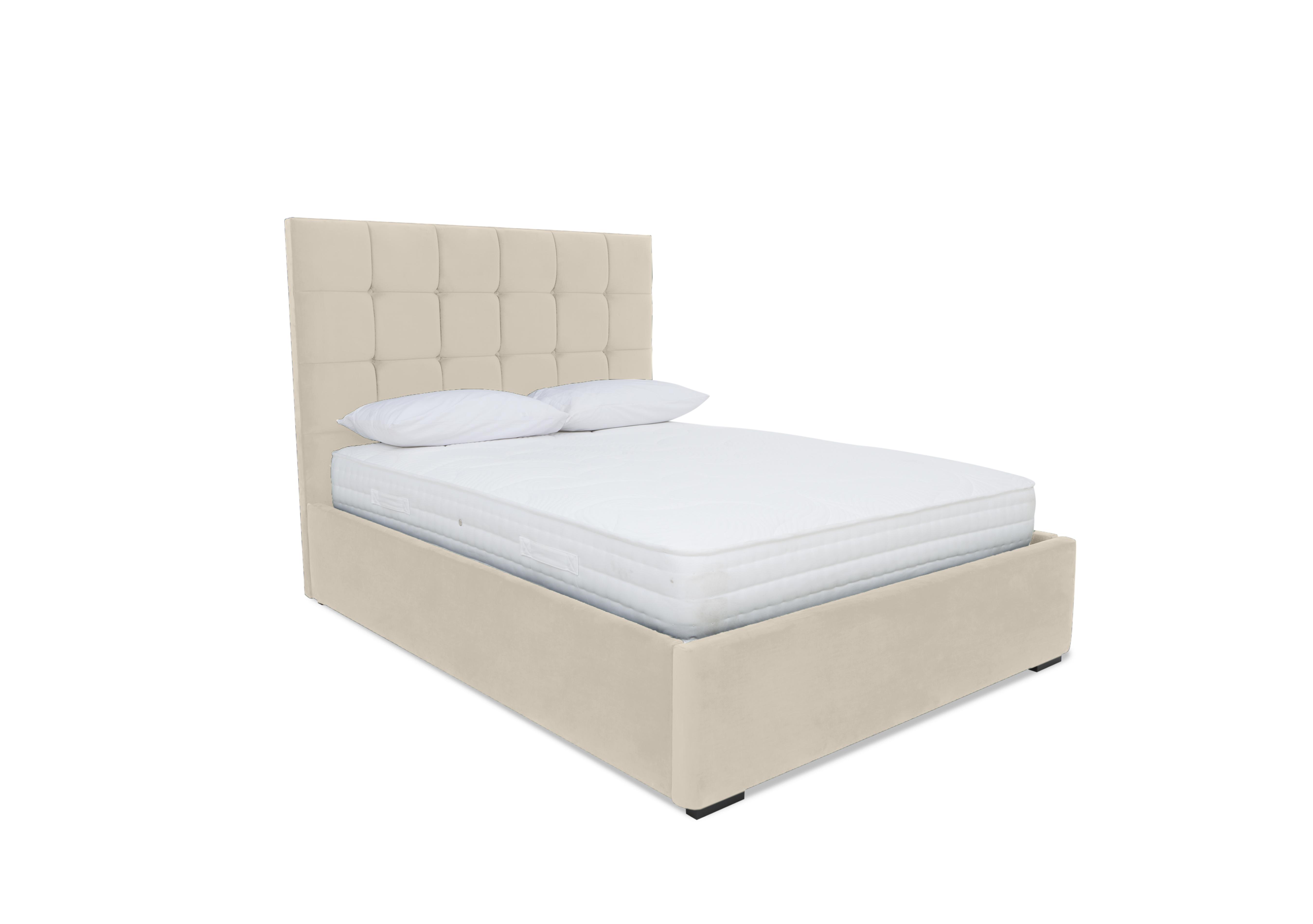 Milne Electric Ottoman Bed Frame in Plush Ecru on Furniture Village