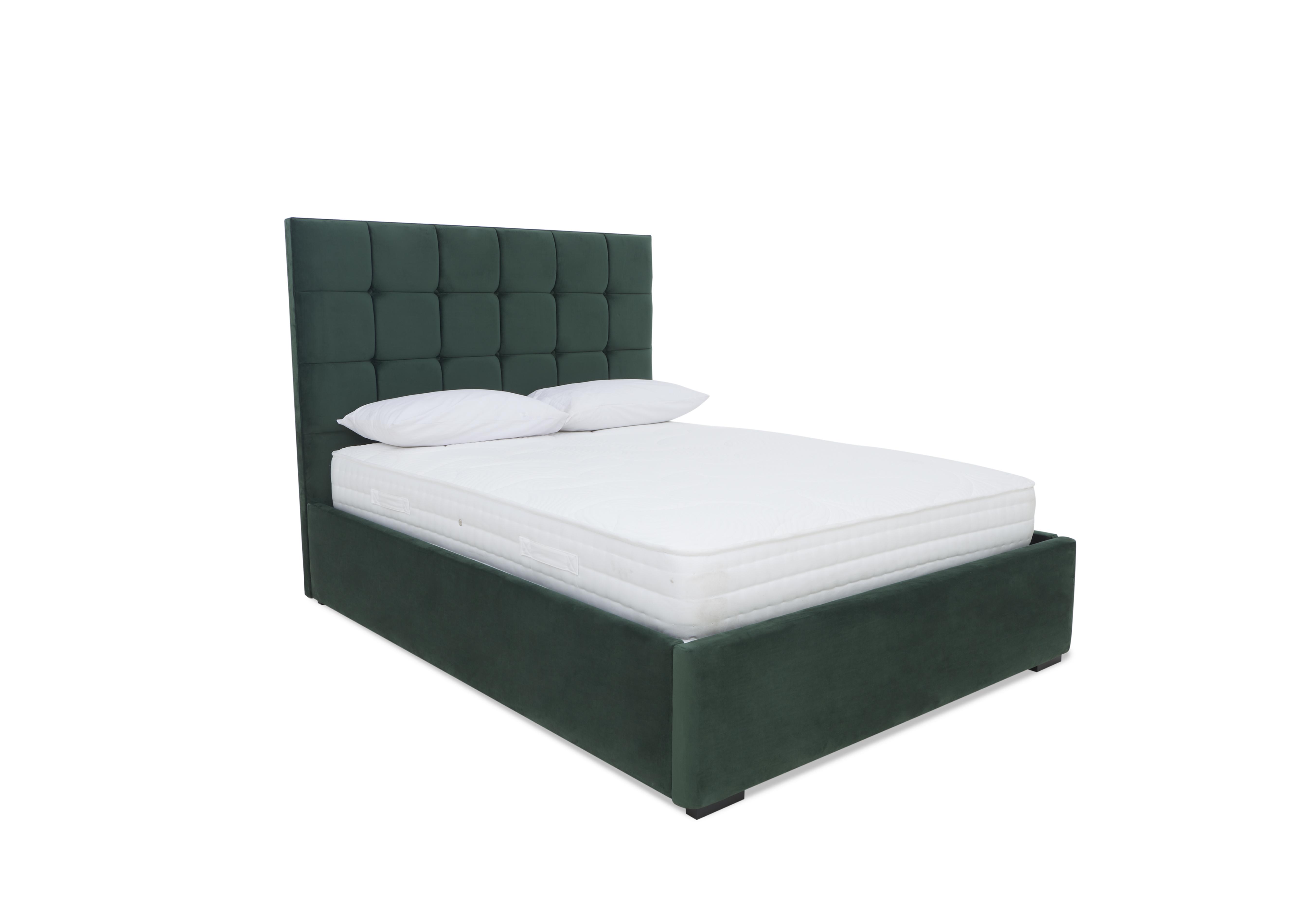 Milne Electric Ottoman Bed Frame in Plush Emerald on Furniture Village