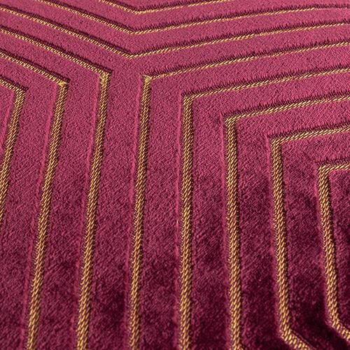 Avira Feather Cushion in Burgundy on Furniture Village