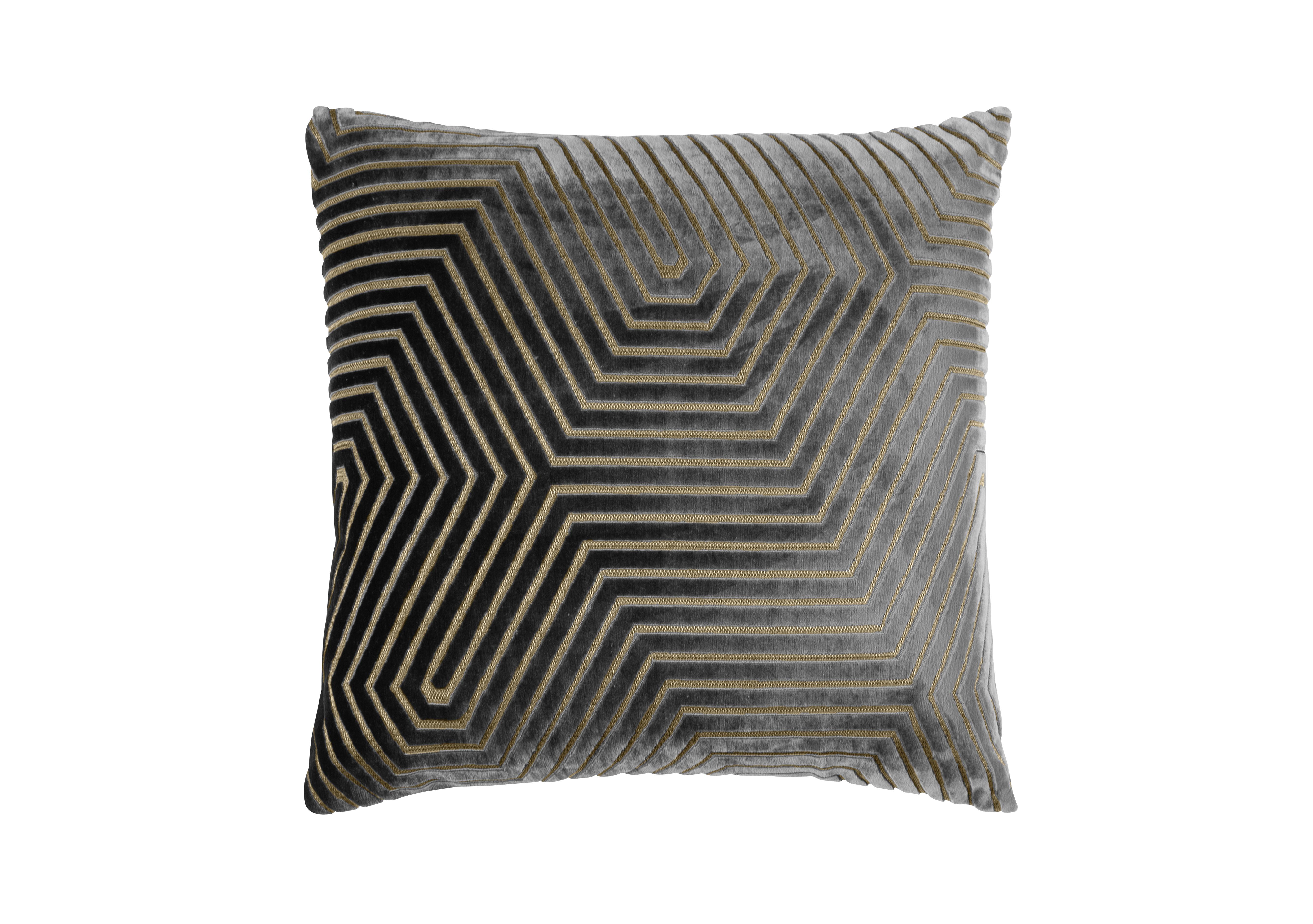 Avira Feather Cushion in Charcoal on Furniture Village