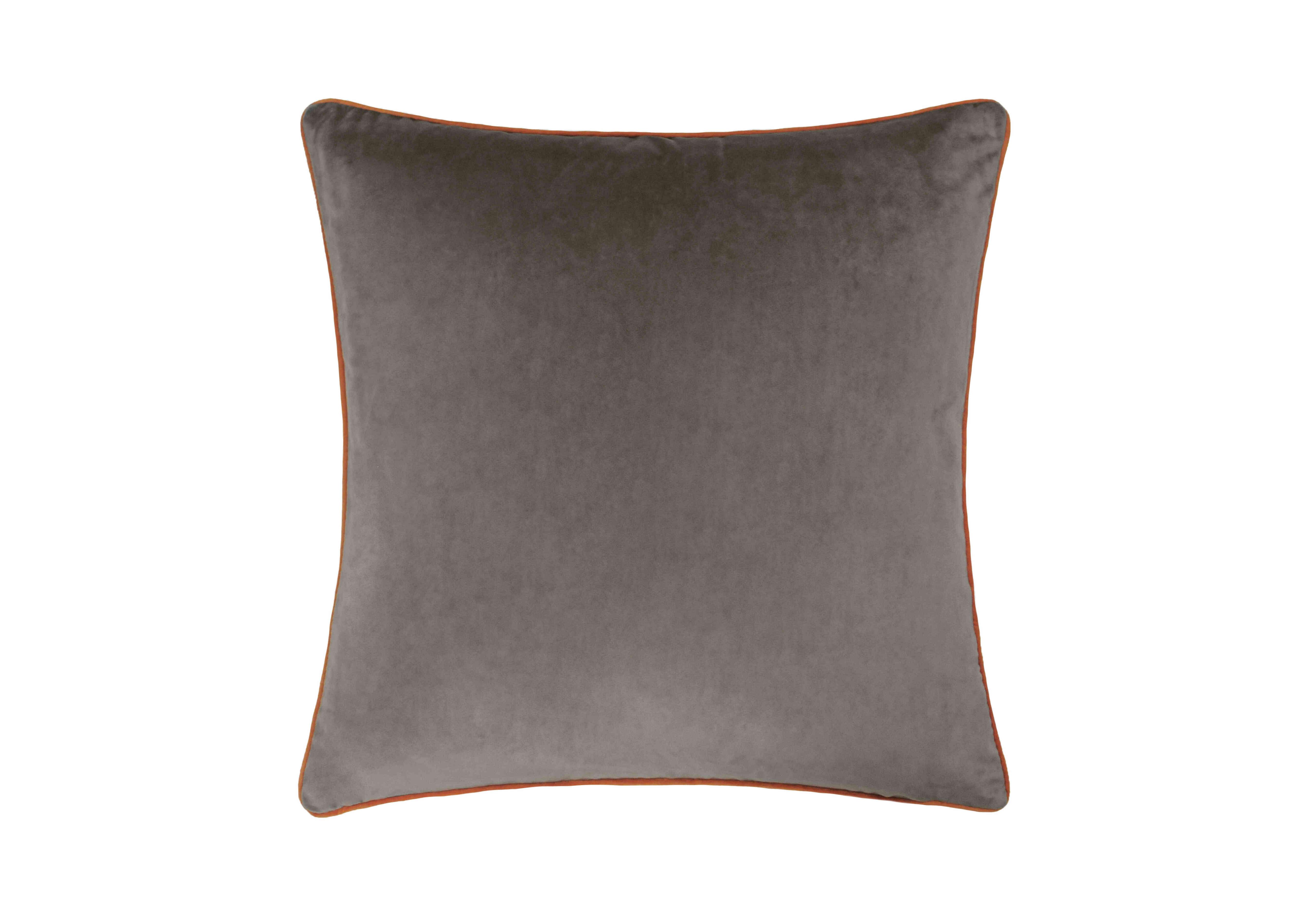 Madison Feather Cushion in Mocha Pumpkin on Furniture Village