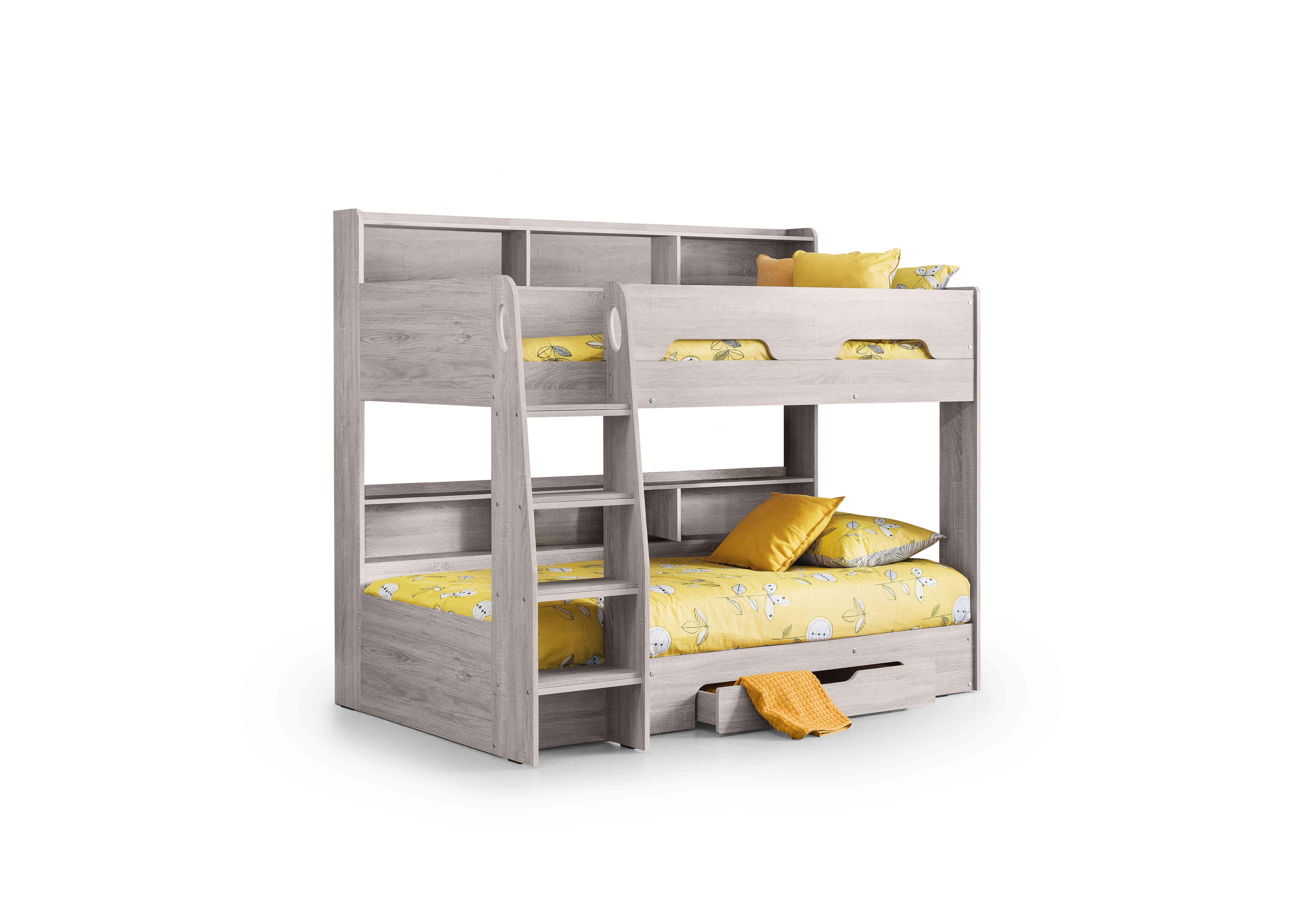 Bjorn Bunk Bed with Storage in Grey Oak on Furniture Village