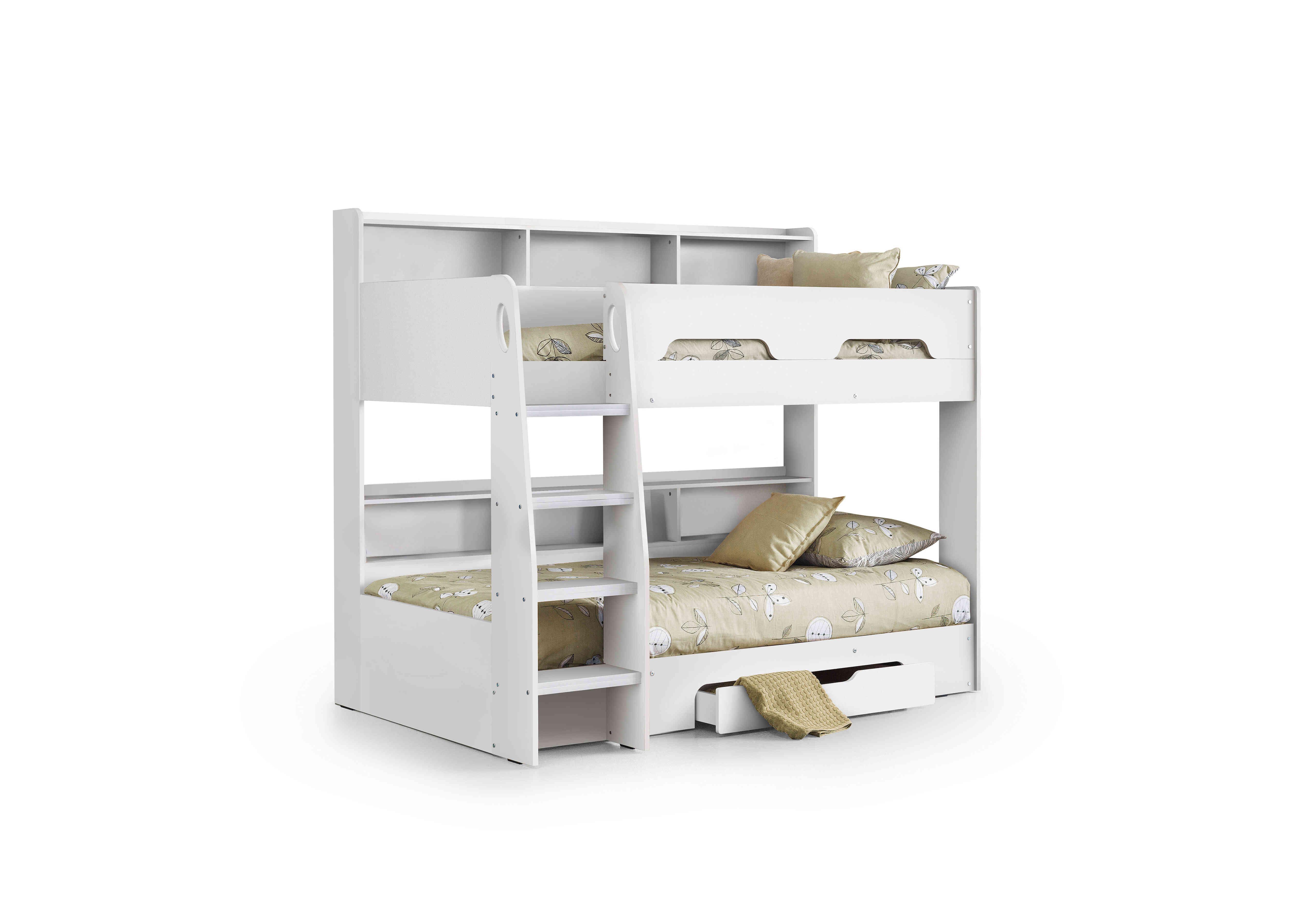 Bjorn Bunk Bed with Storage in Pure White on Furniture Village