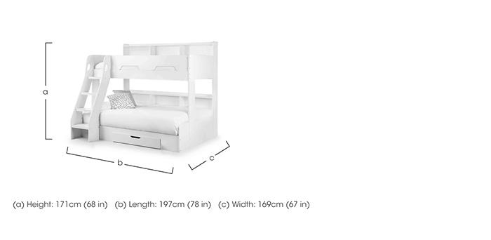 Bjorn Triple Bunk Bed with Storage in  on Furniture Village