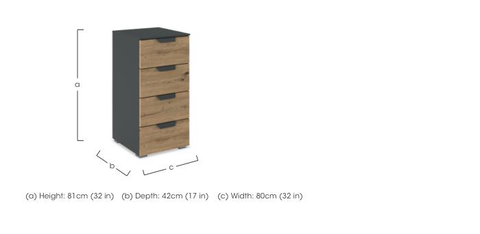 Leon 4 Drawer Chest of Drawers in  on Furniture Village
