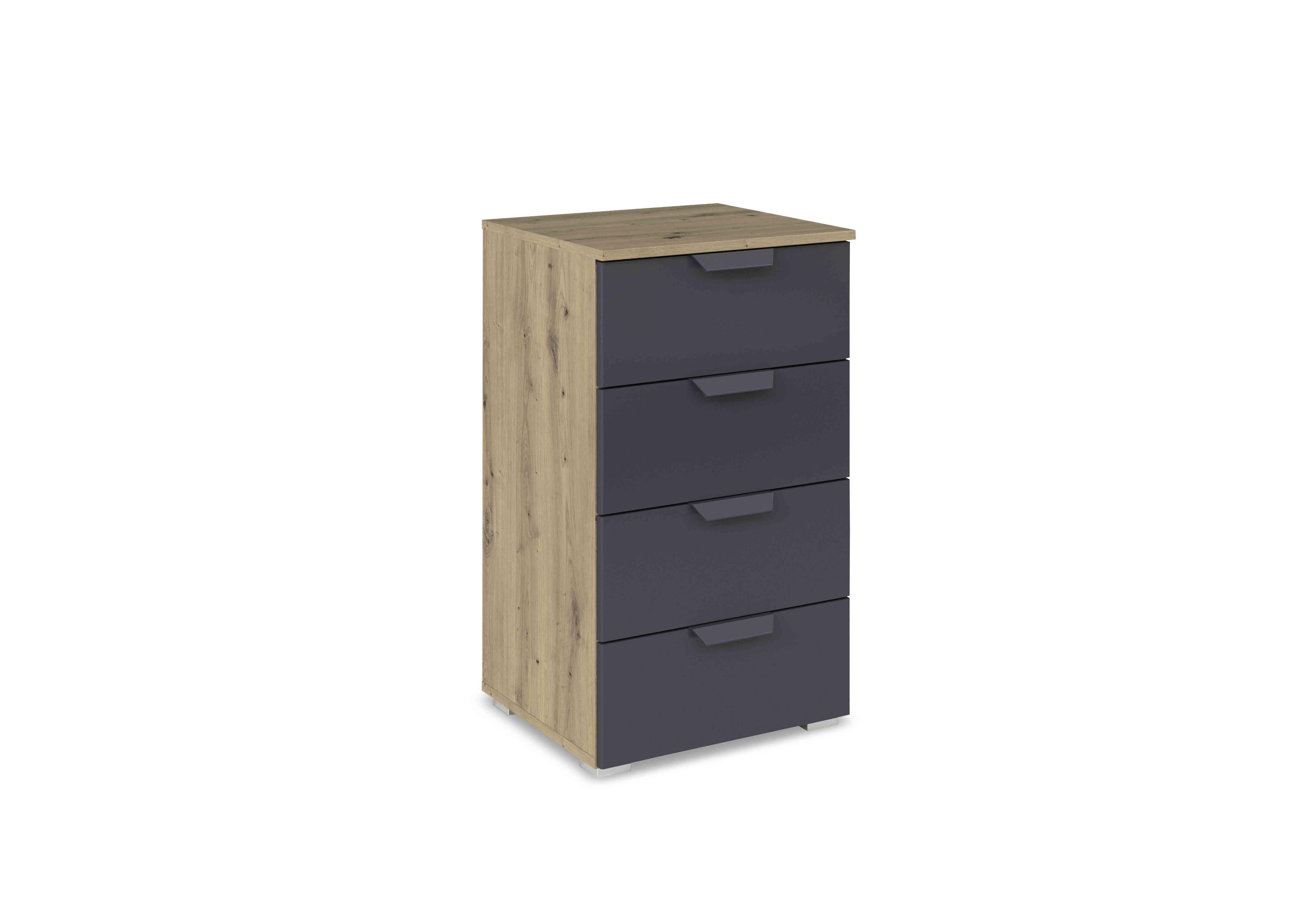 Leon 4 Drawer Chest of Drawers in Ad60w Grey Drs-Art Oak Carcase on Furniture Village