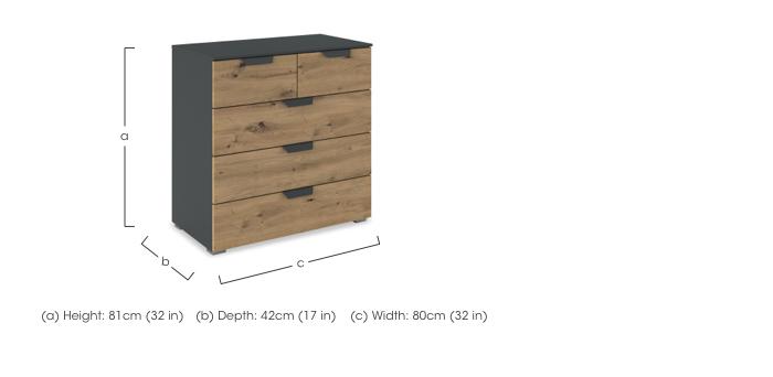 Leon 2+3 Drawer Chest of Drawers in  on Furniture Village