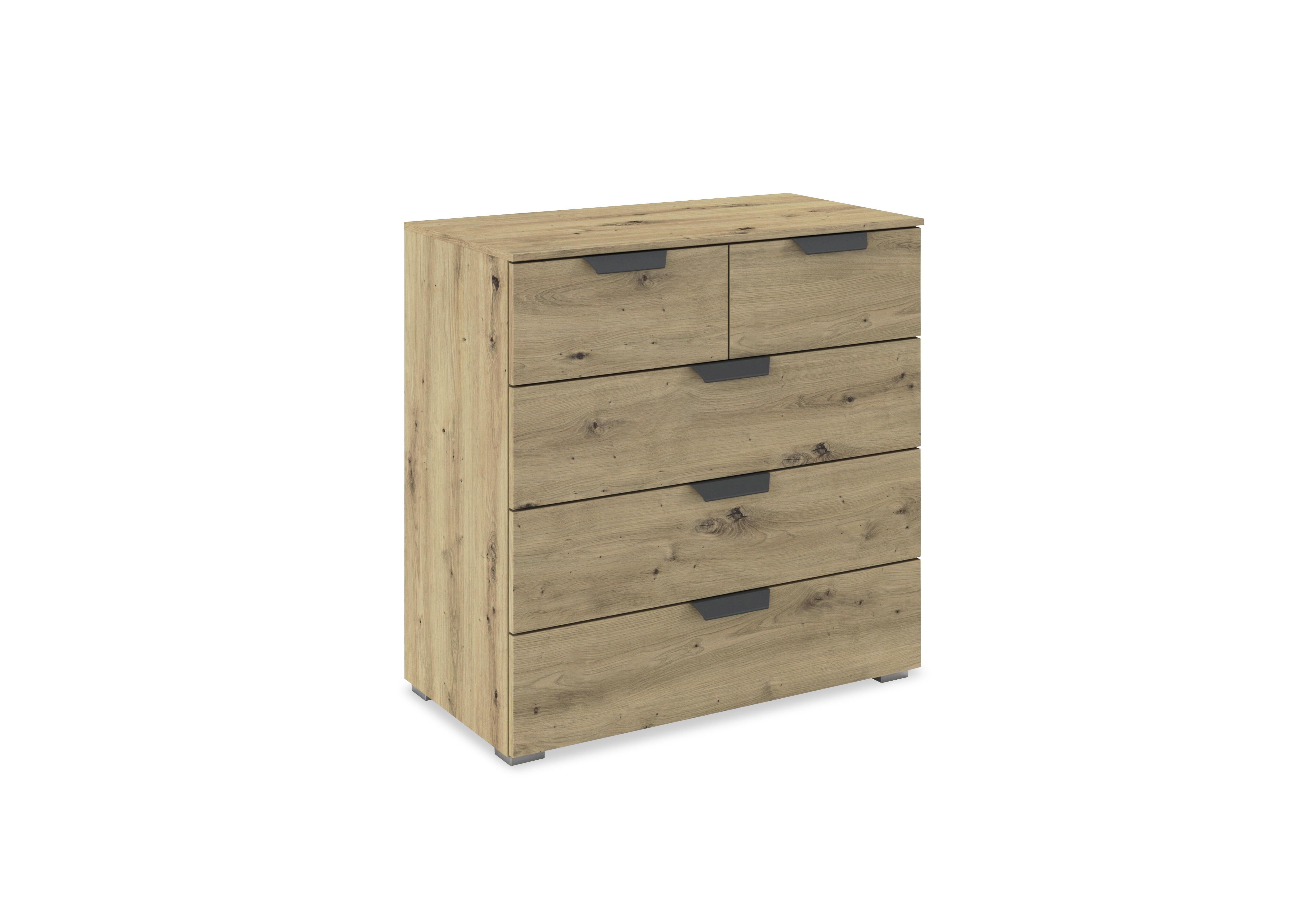 Leon 2+3 Drawer Chest of Drawers in Ac05w Art Oak Carc-Art Oak Fnt on Furniture Village