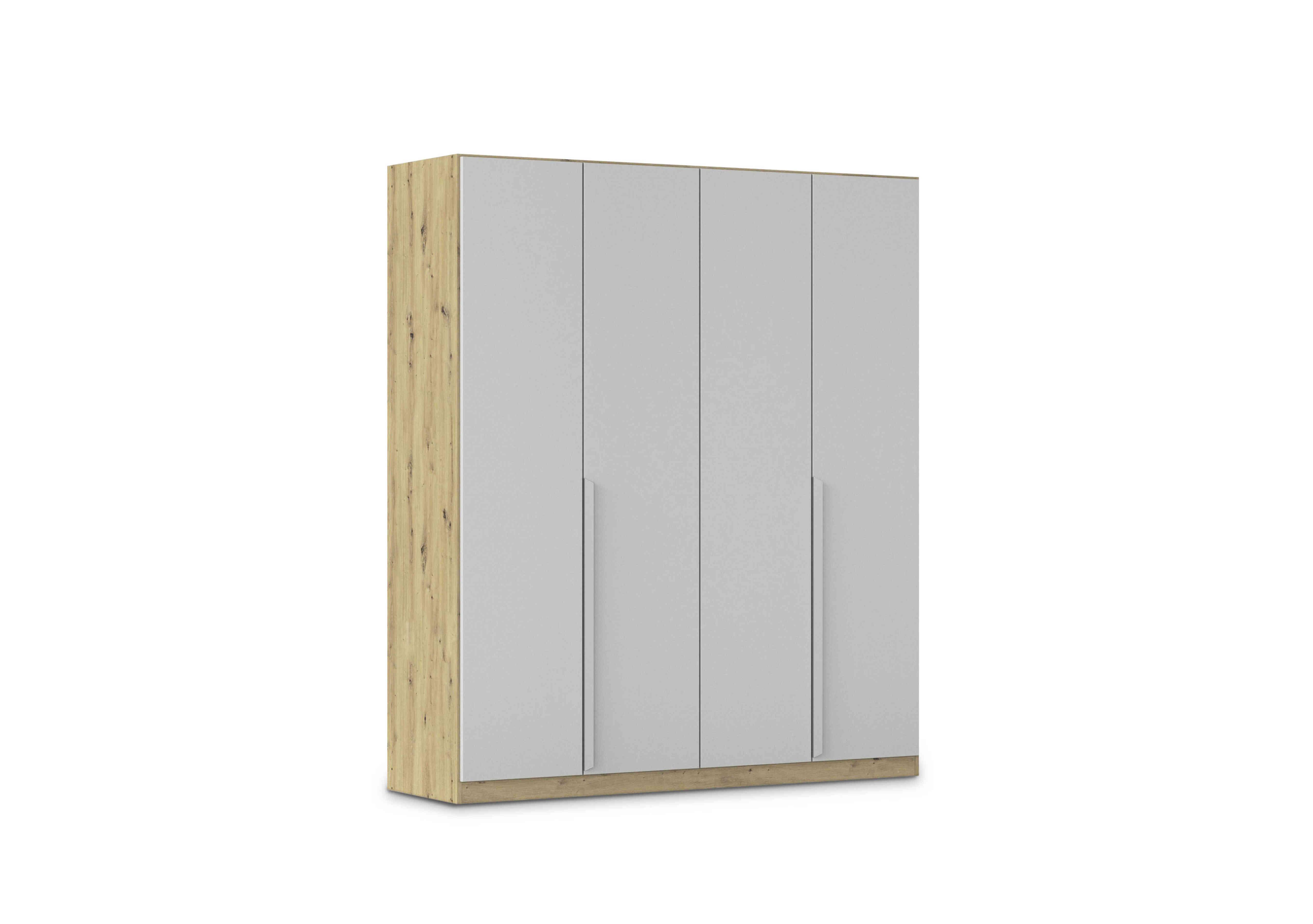 Freja 181cm 4 Door Hinged Decor Wardrobe in Ag744 Silk Grey on Furniture Village