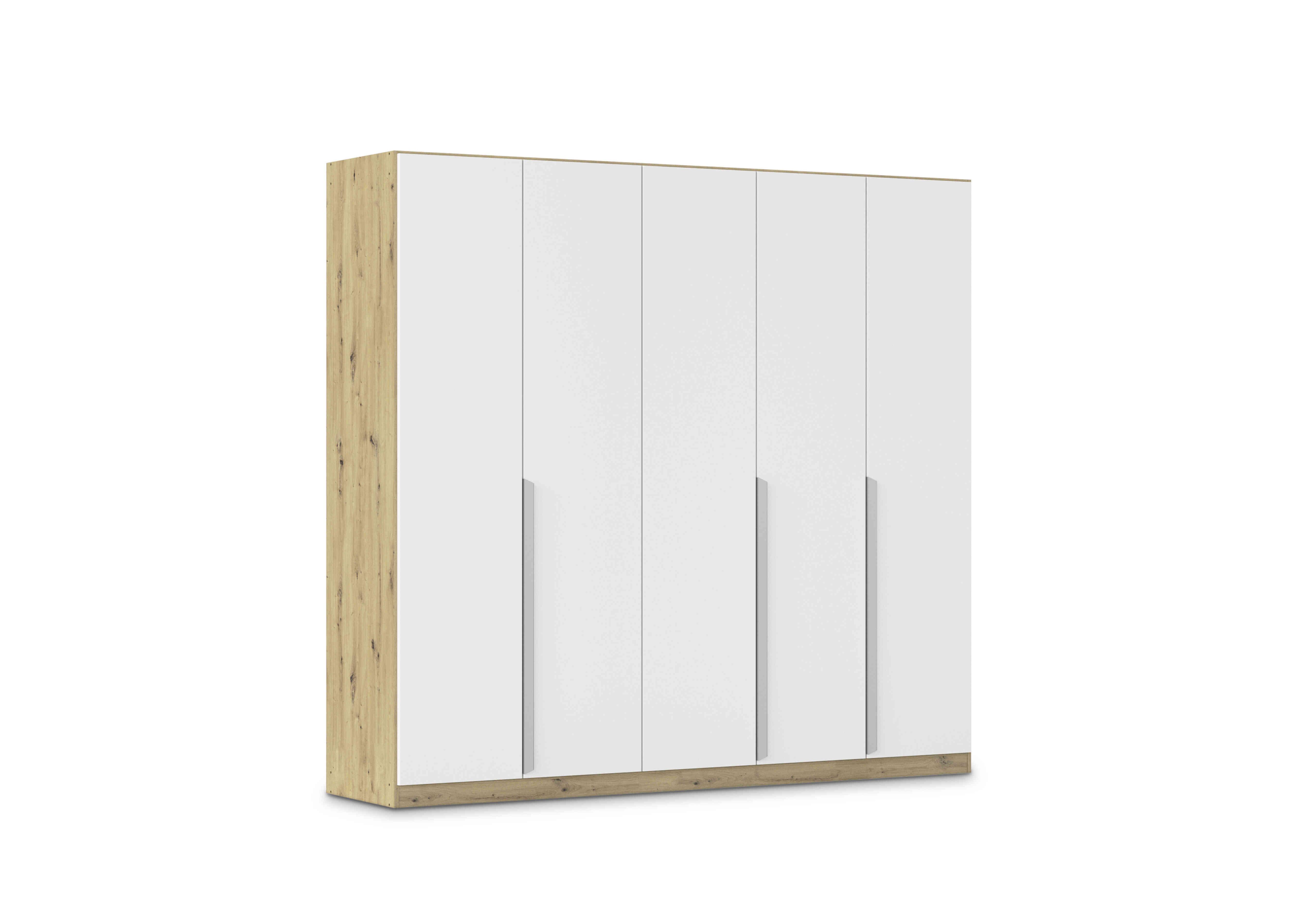 Freja 226cm 5 Door Hinged Decor Wardrobe in Ag742 Alpine White on Furniture Village