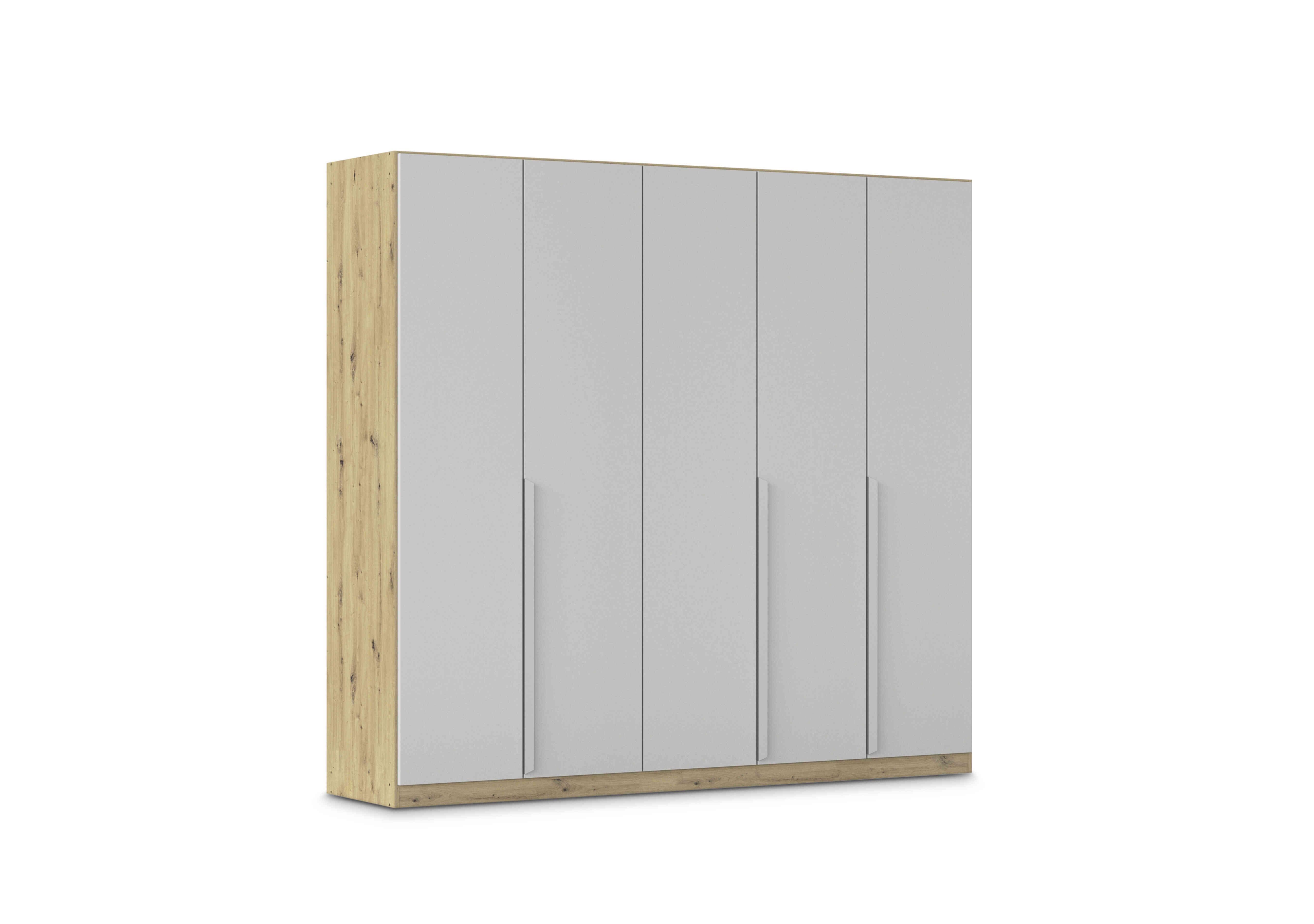 Freja 226cm 5 Door Hinged Decor Wardrobe in Ag744 Silk Grey on Furniture Village