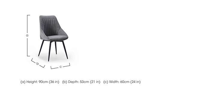 Crete Set of 4 Swivel Dining Chair in  on Furniture Village