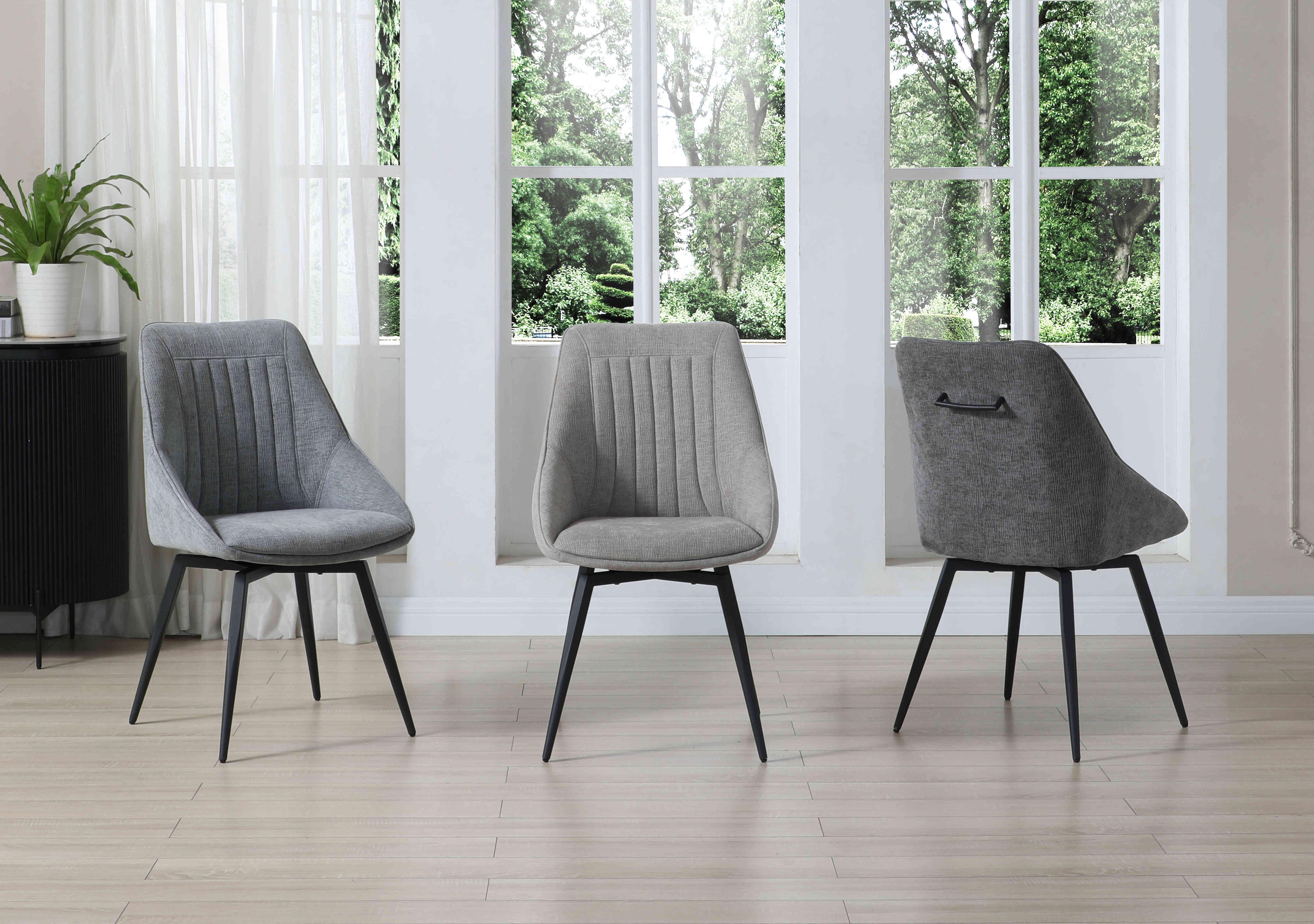 Crete Set of 6 Swivel Dining Chair in  on Furniture Village