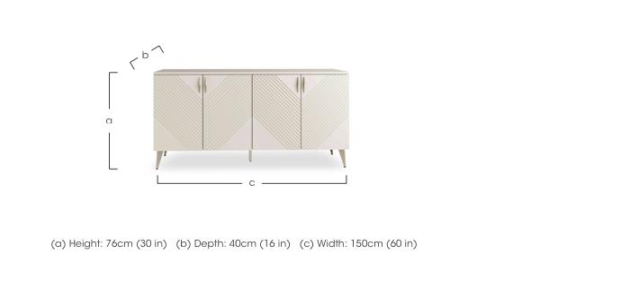 Eden SMART 4 Door Sideboard in  on Furniture Village