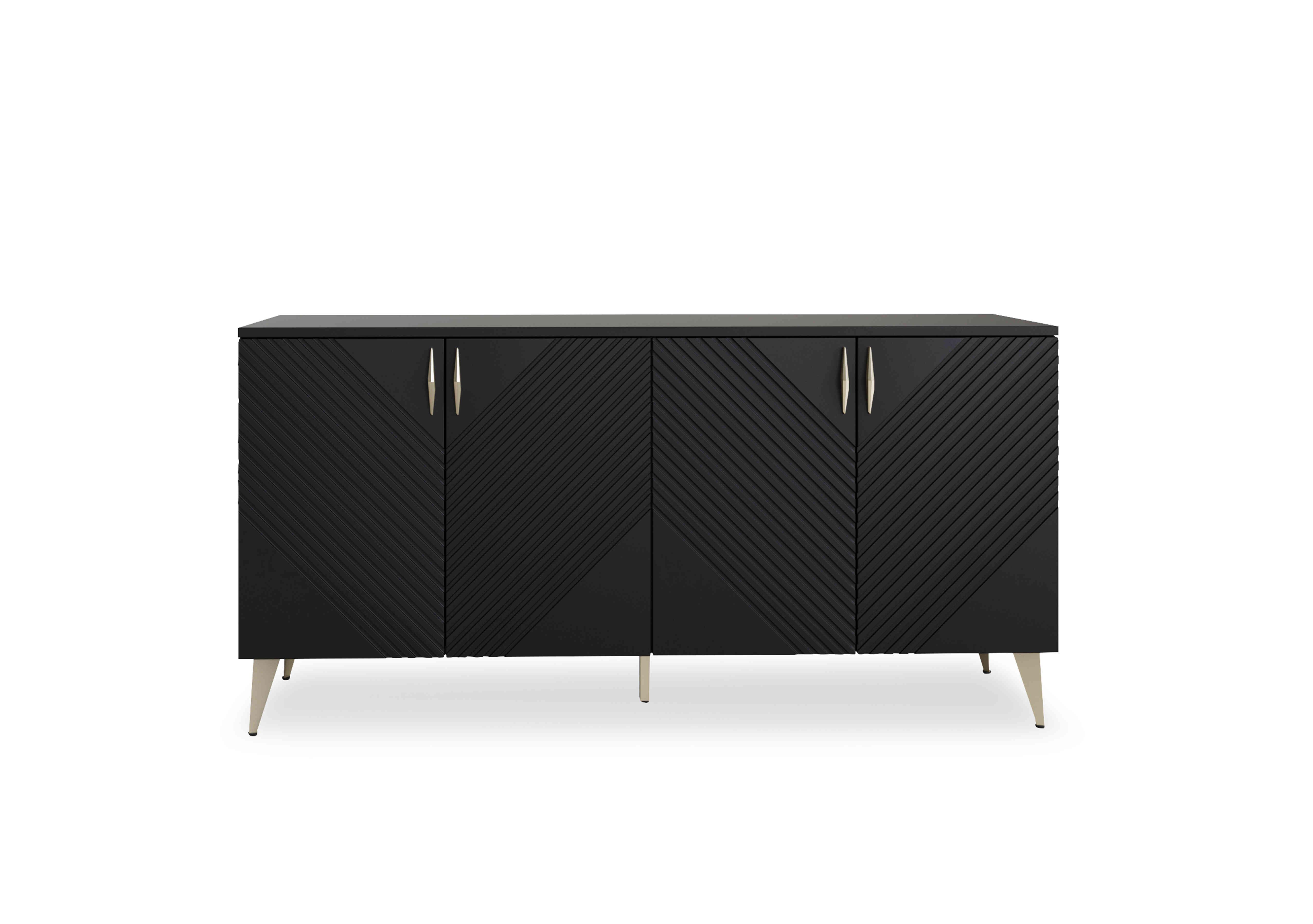 Eden SMART 4 Door Sideboard in Black on Furniture Village