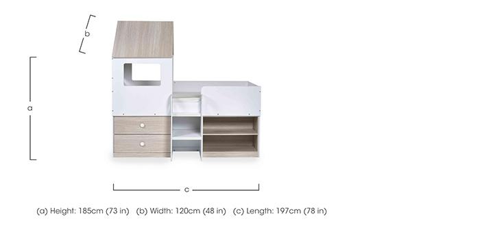 Arlet Mid Sleeper with Storage in  on Furniture Village