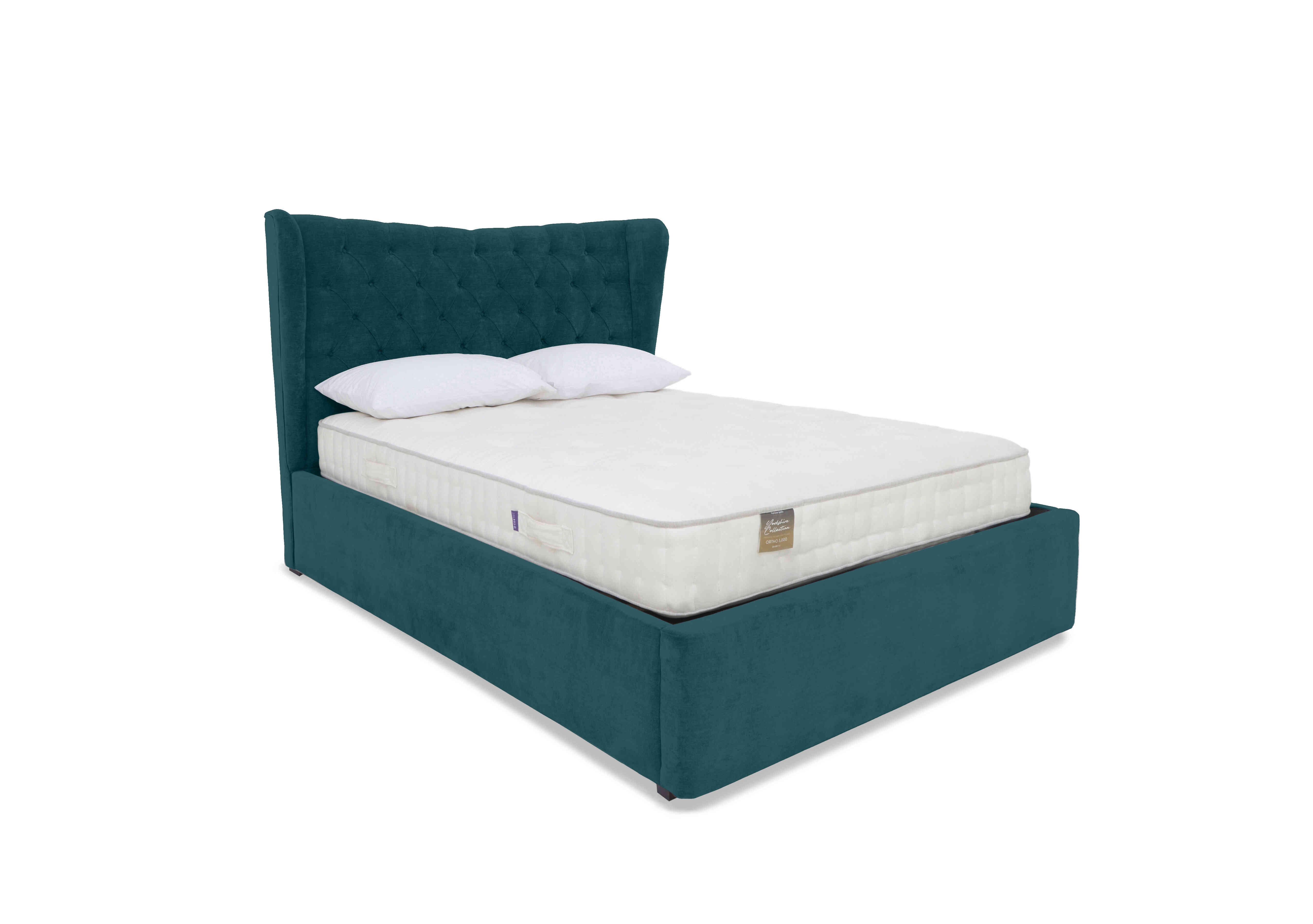Bauer Electric Ottoman Bed Frame in Plush Atlantic on Furniture Village
